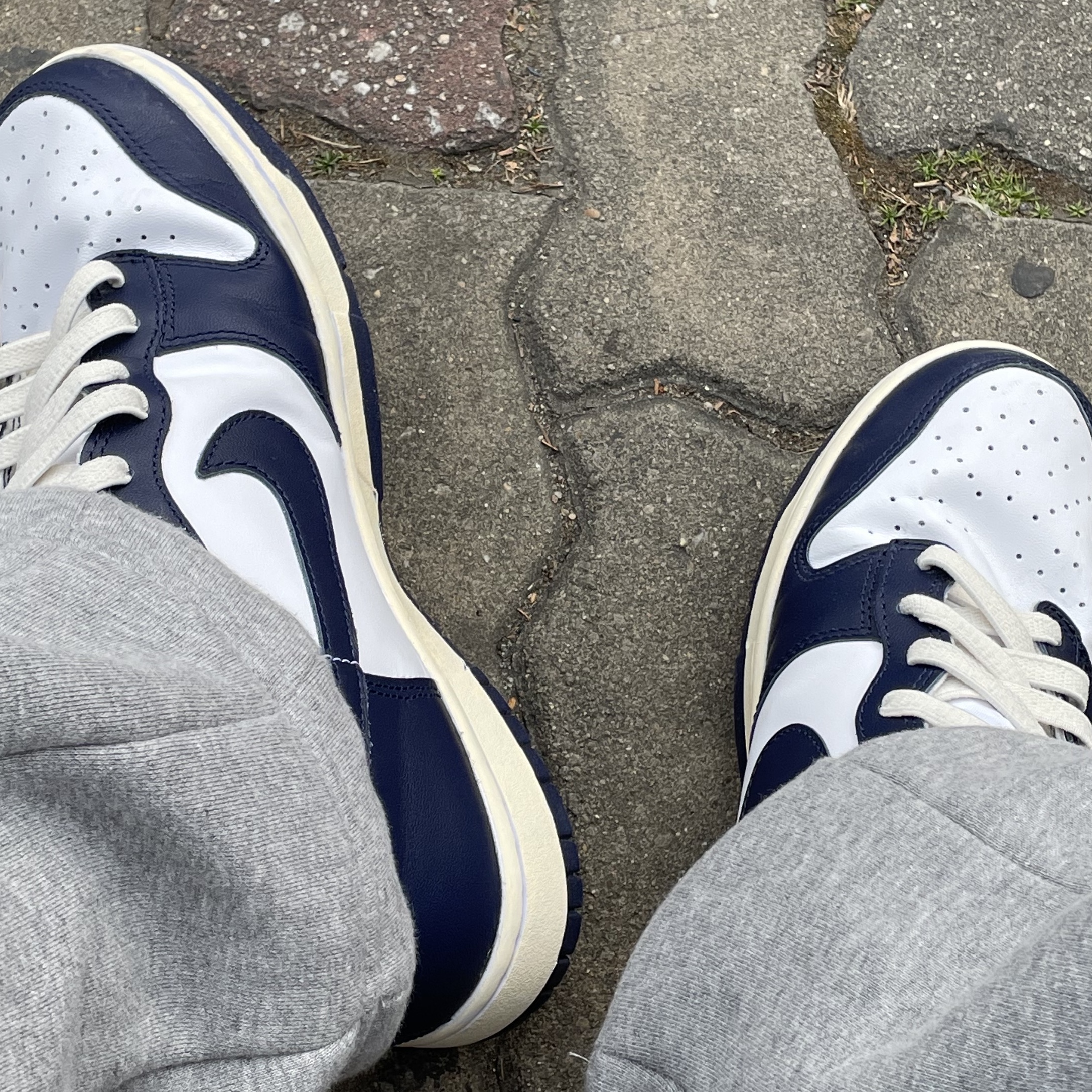 Nike Dunk High Retro Championship Navy 착용 스타일