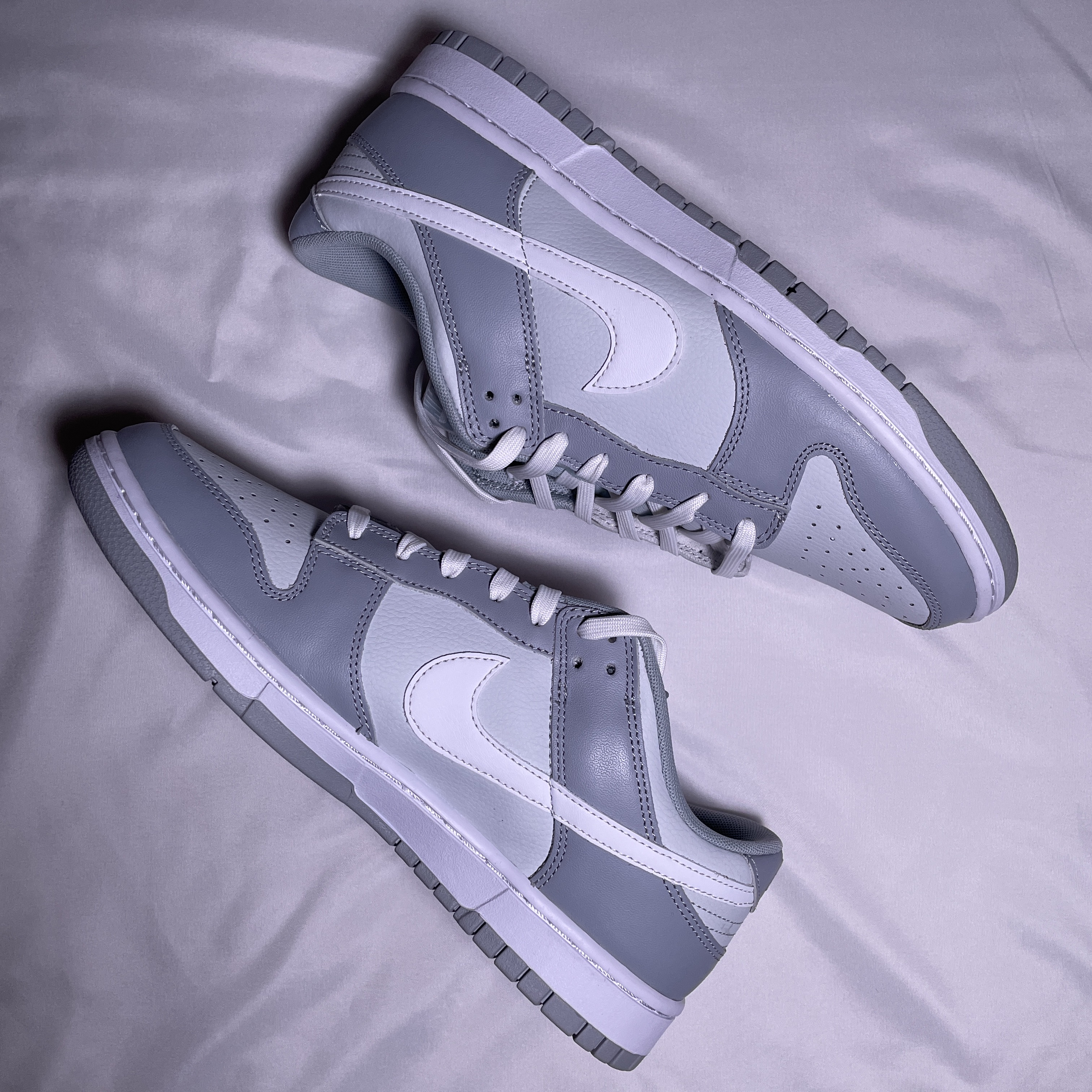 Nike Dunk Low Retro Wolf Grey 착용 스타일 - 1