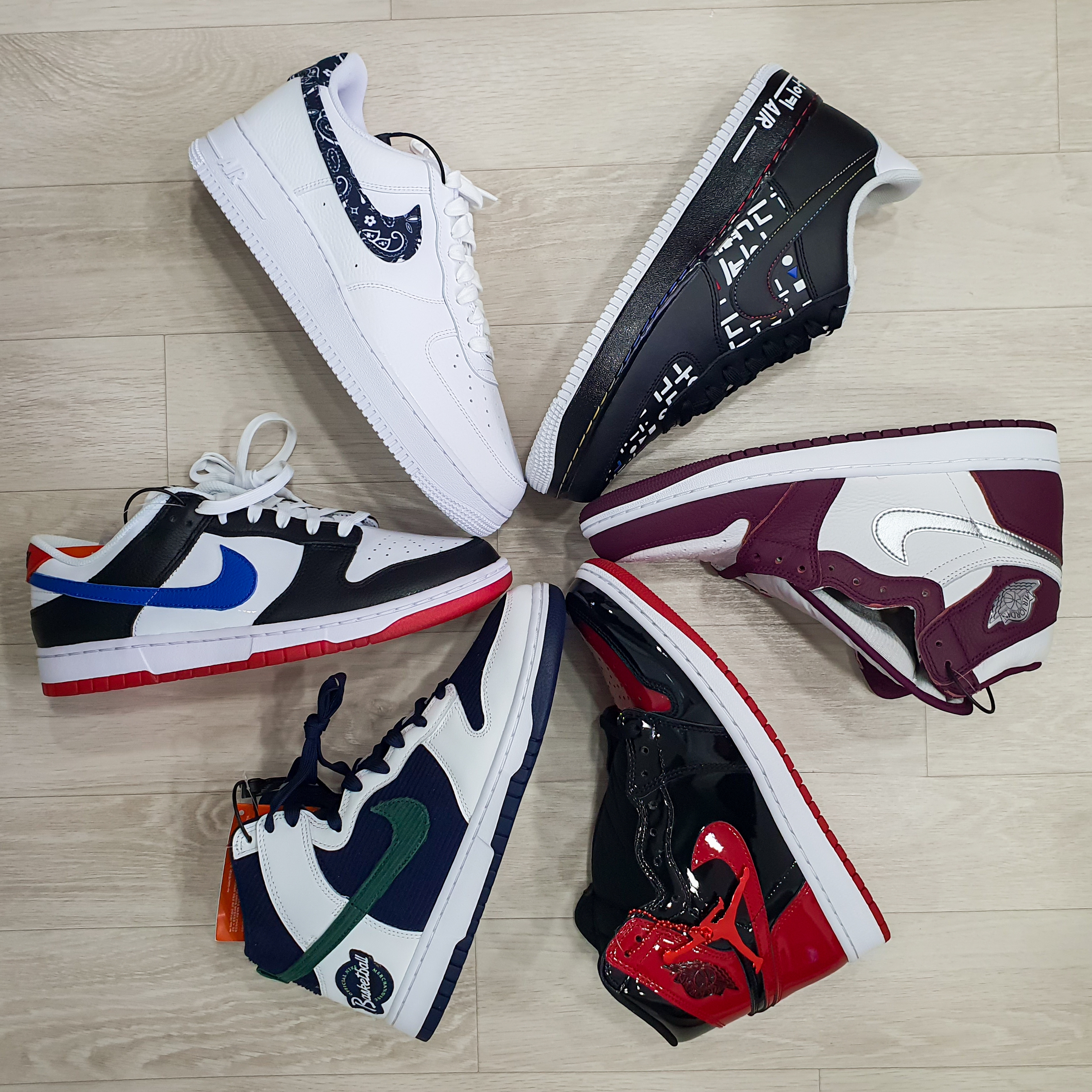 Jordan 1 Retro High OG Patent Bred, Jordan 1 Retro High OG Bordeaux 착용 스타일