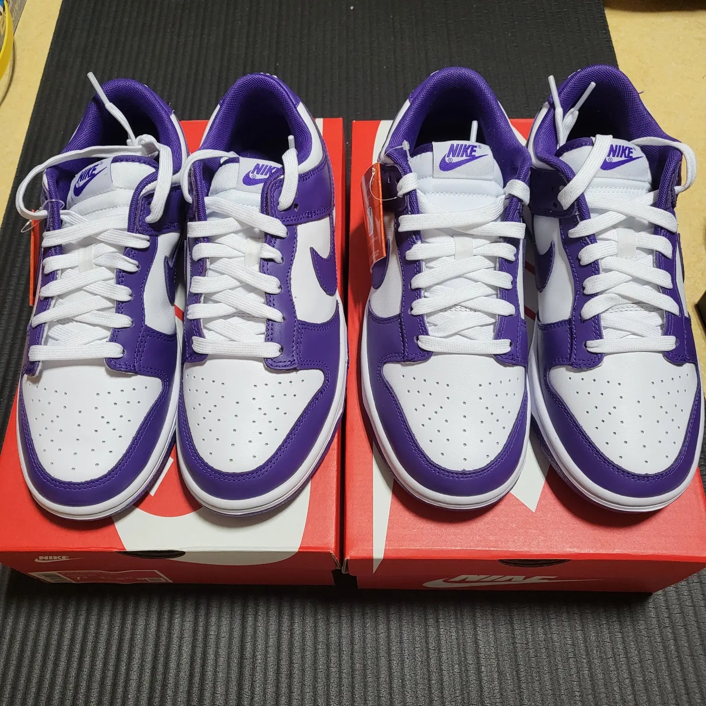 Nike Dunk Low Retro Championship Court Purple 착용 스타일