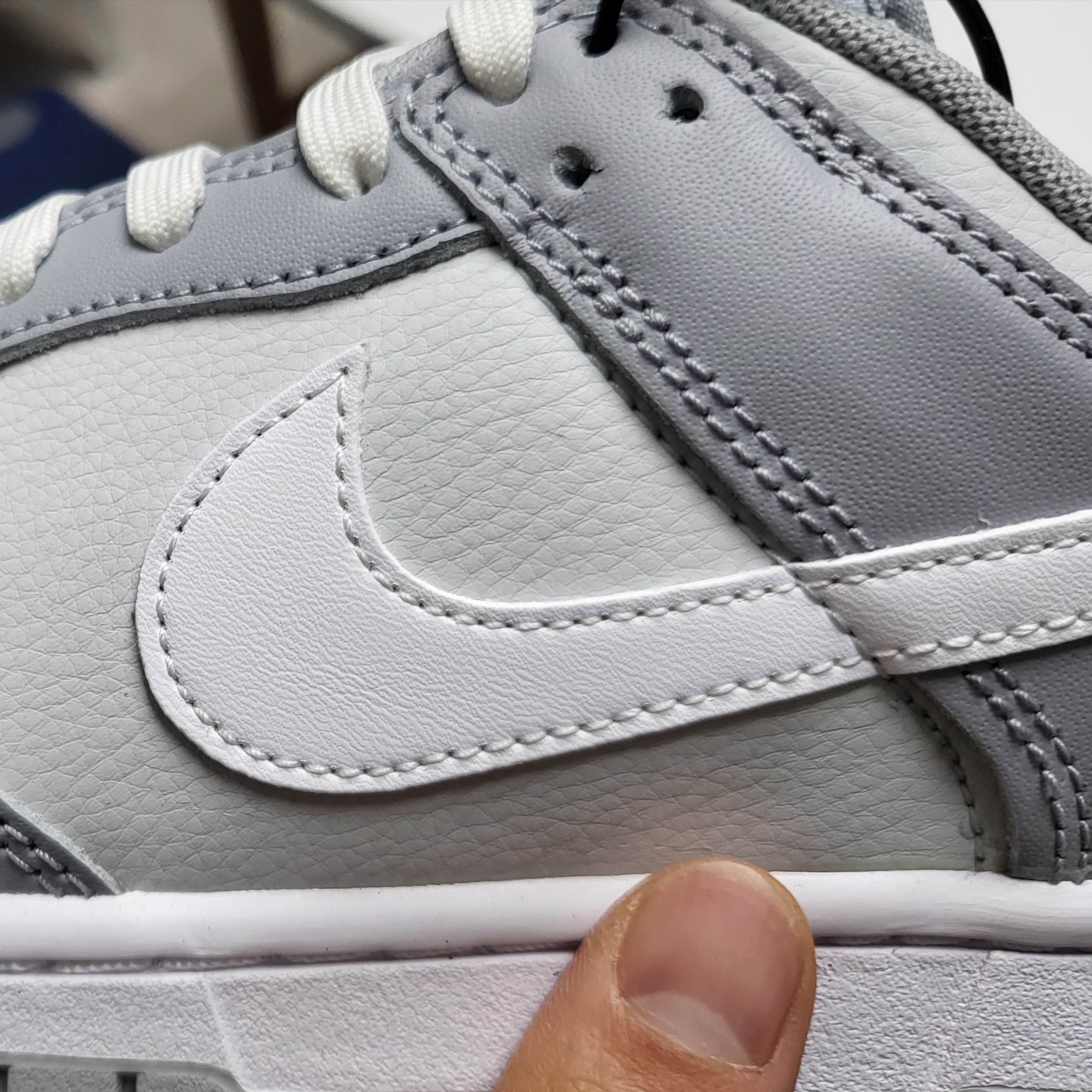 Nike Dunk Low Retro Wolf Grey 착용 스타일