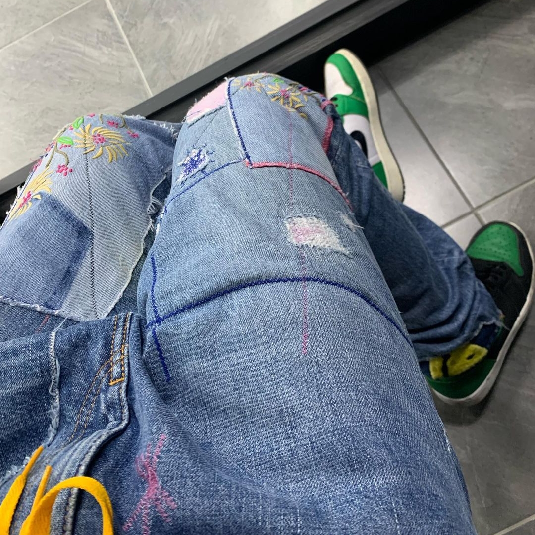 (W) Jordan 1 Retro High OG Lucky Green, Jordan 1 Retro High OG Pine Green Black 착용 스타일