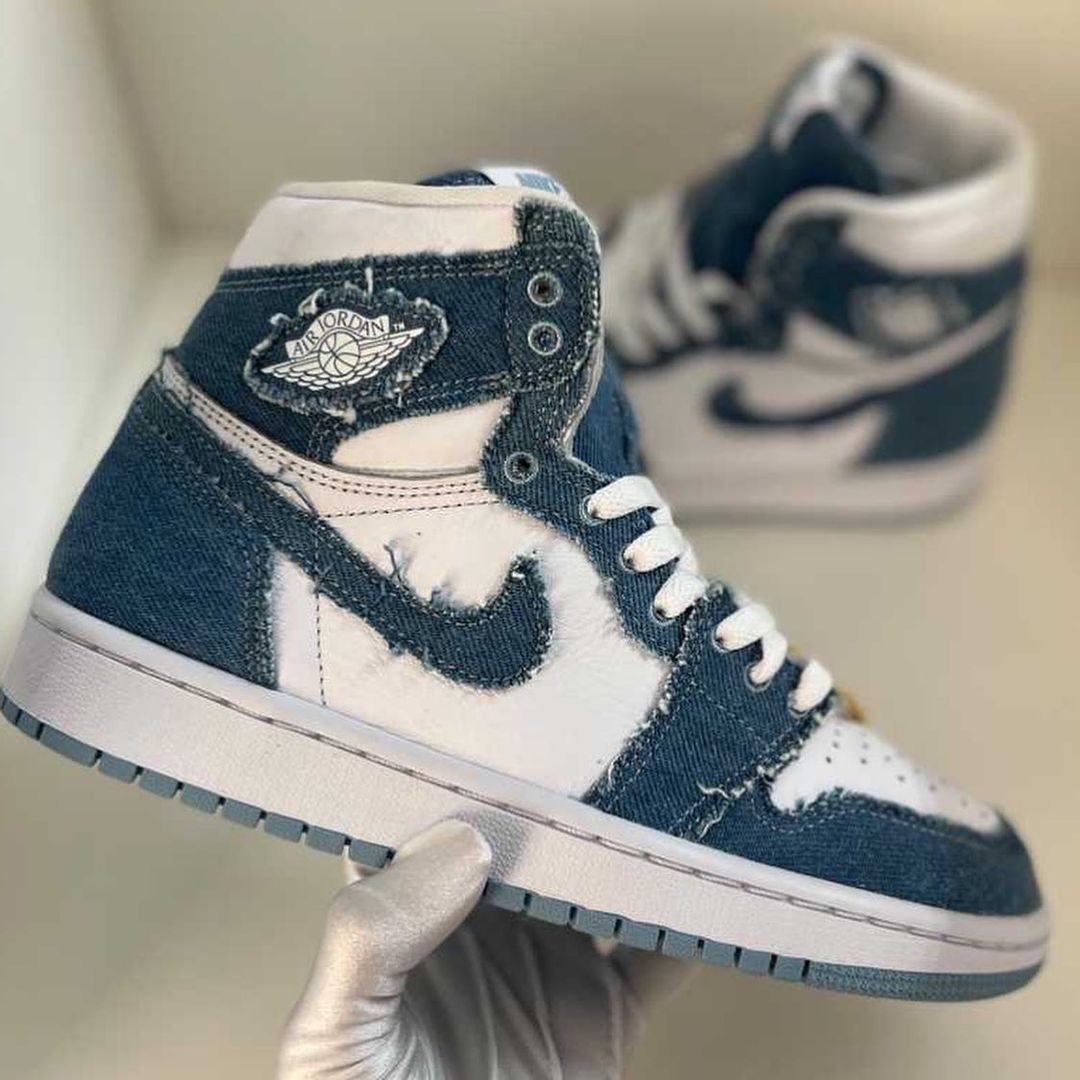 (W) Jordan 1 Retro High OG Denim 착용 스타일 - 2