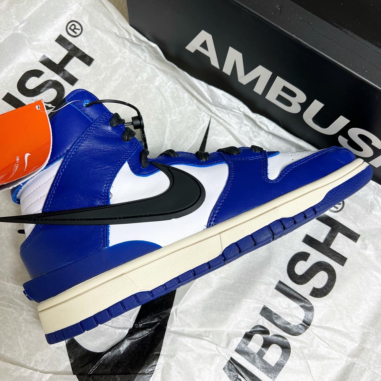 Nike x Ambush Dunk High Deep Royal Blue 착용 스타일 - 1