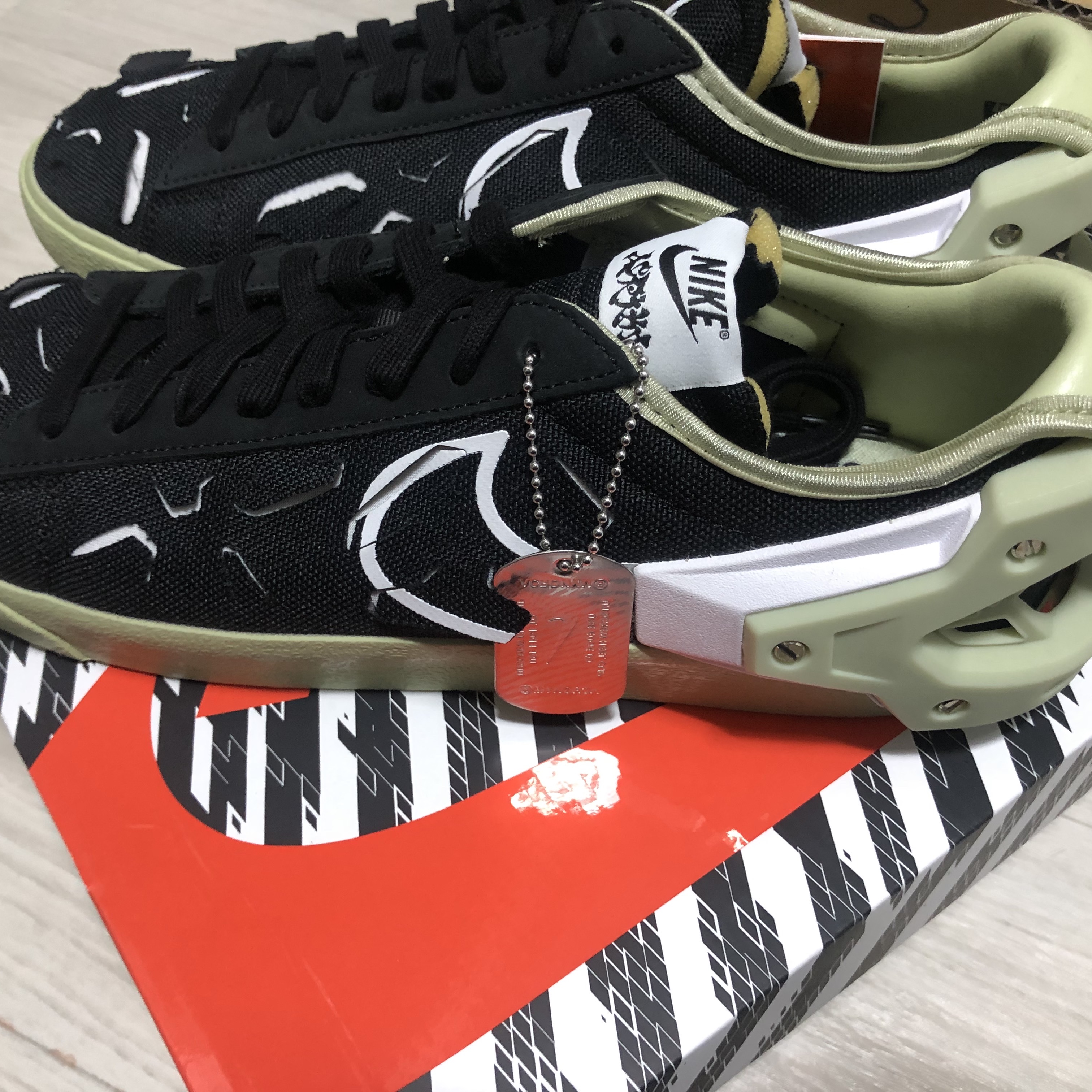 Nike x Acronym Blazer Low Black, Nike Dunk Low Retro Championship Court Purple 착용 스타일 - 2