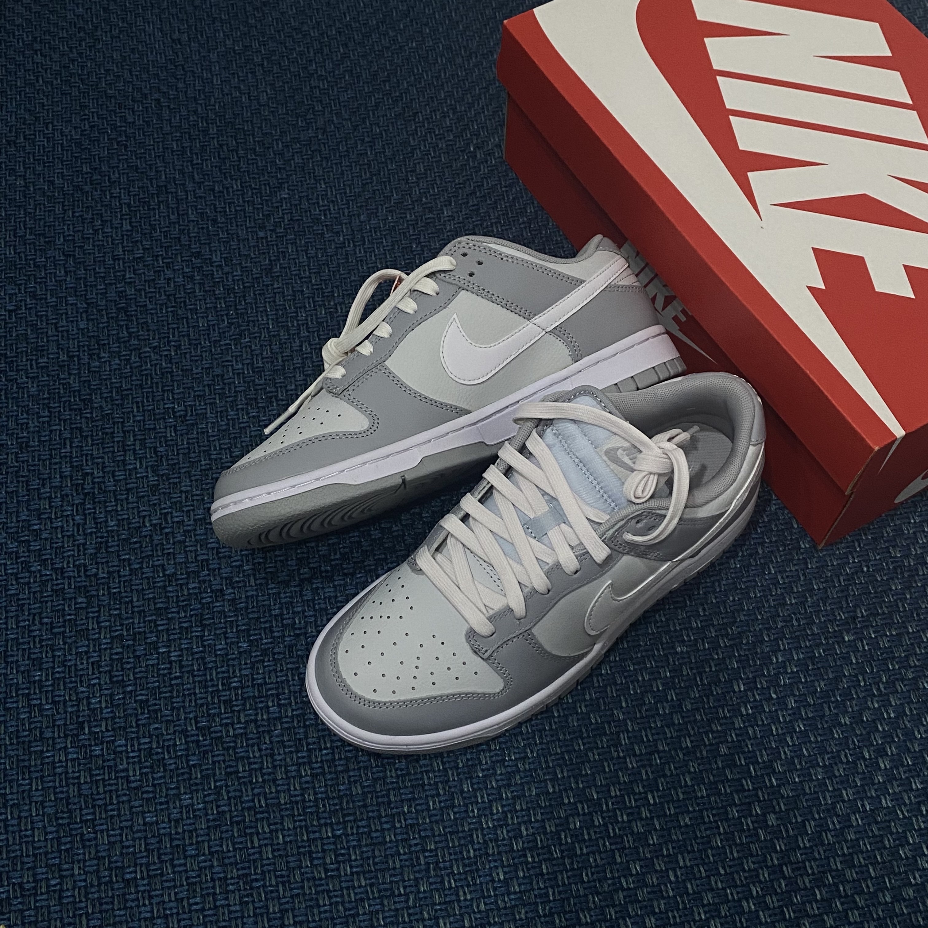 Nike Dunk Low Retro Wolf Grey 착용 스타일