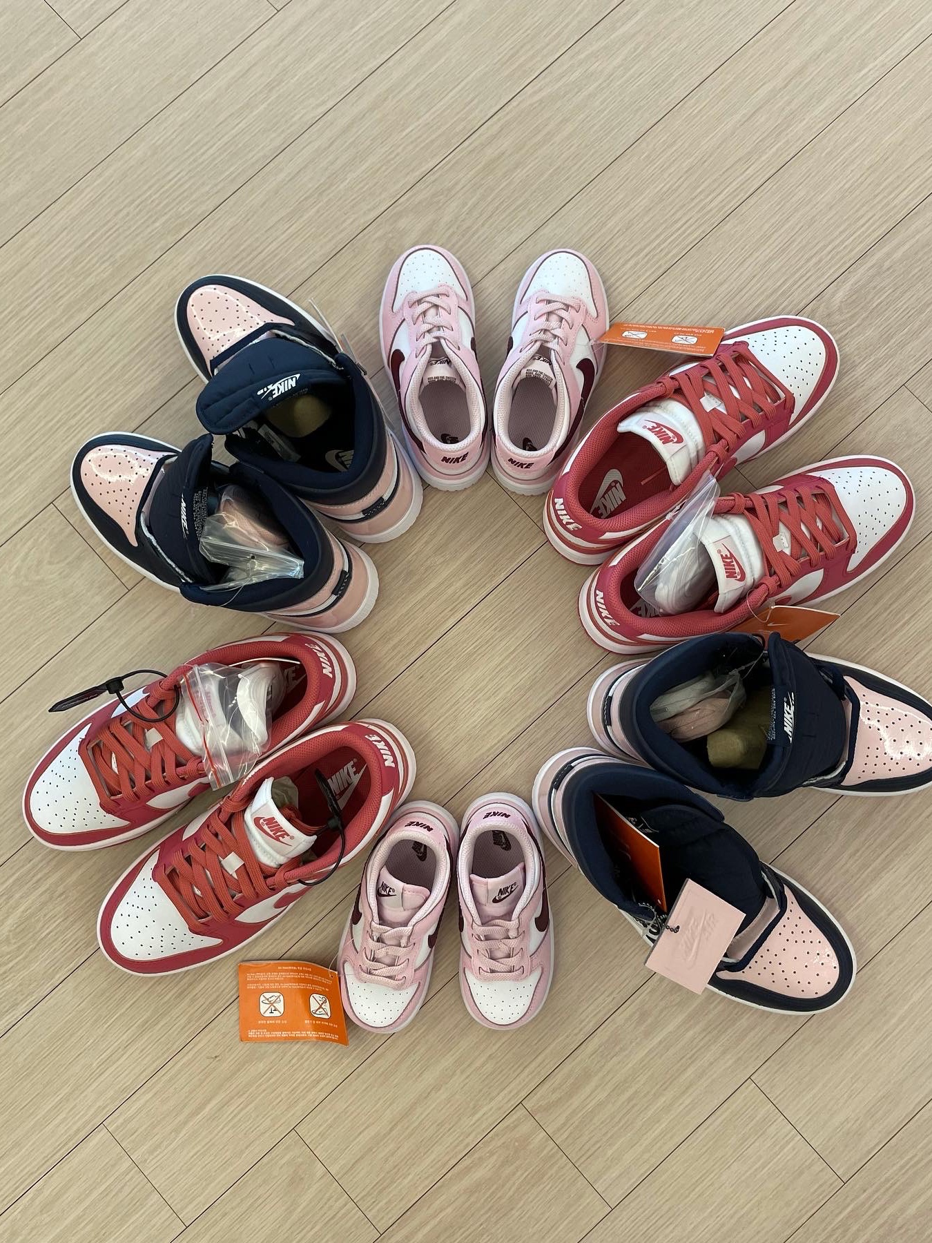 (W) Nike Dunk Low Archeo Pink, (GS) Nike Dunk Low Pink Foam 착용 스타일 - 3
