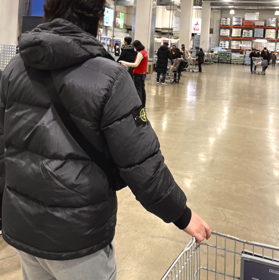 Stone Island 44508 Nylon Metal Down-TC Jacket Dark Grey - 21FW 착용 스타일