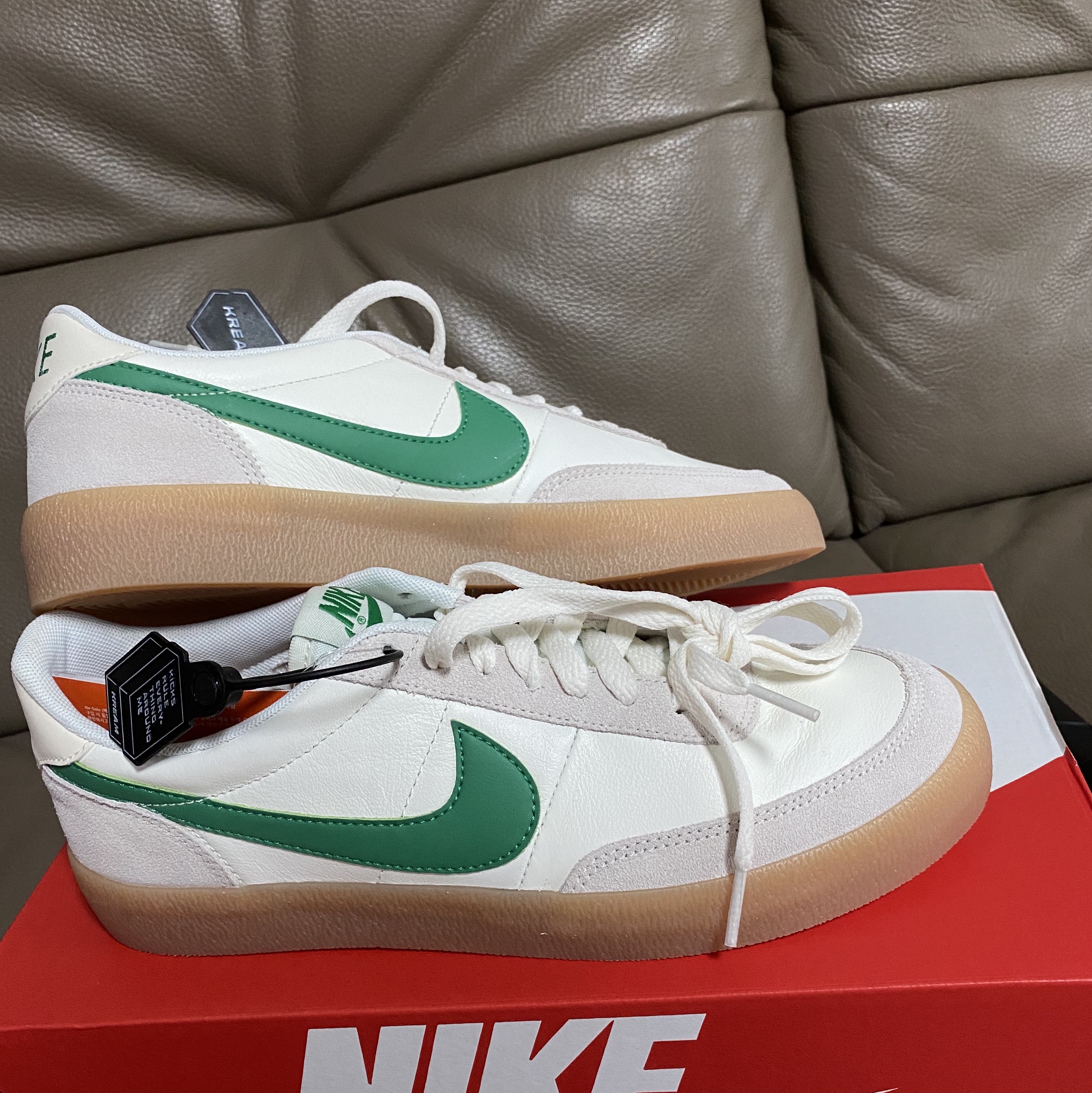 Nike x J.Crew Killshot 2 Lucid Green 착용 스타일