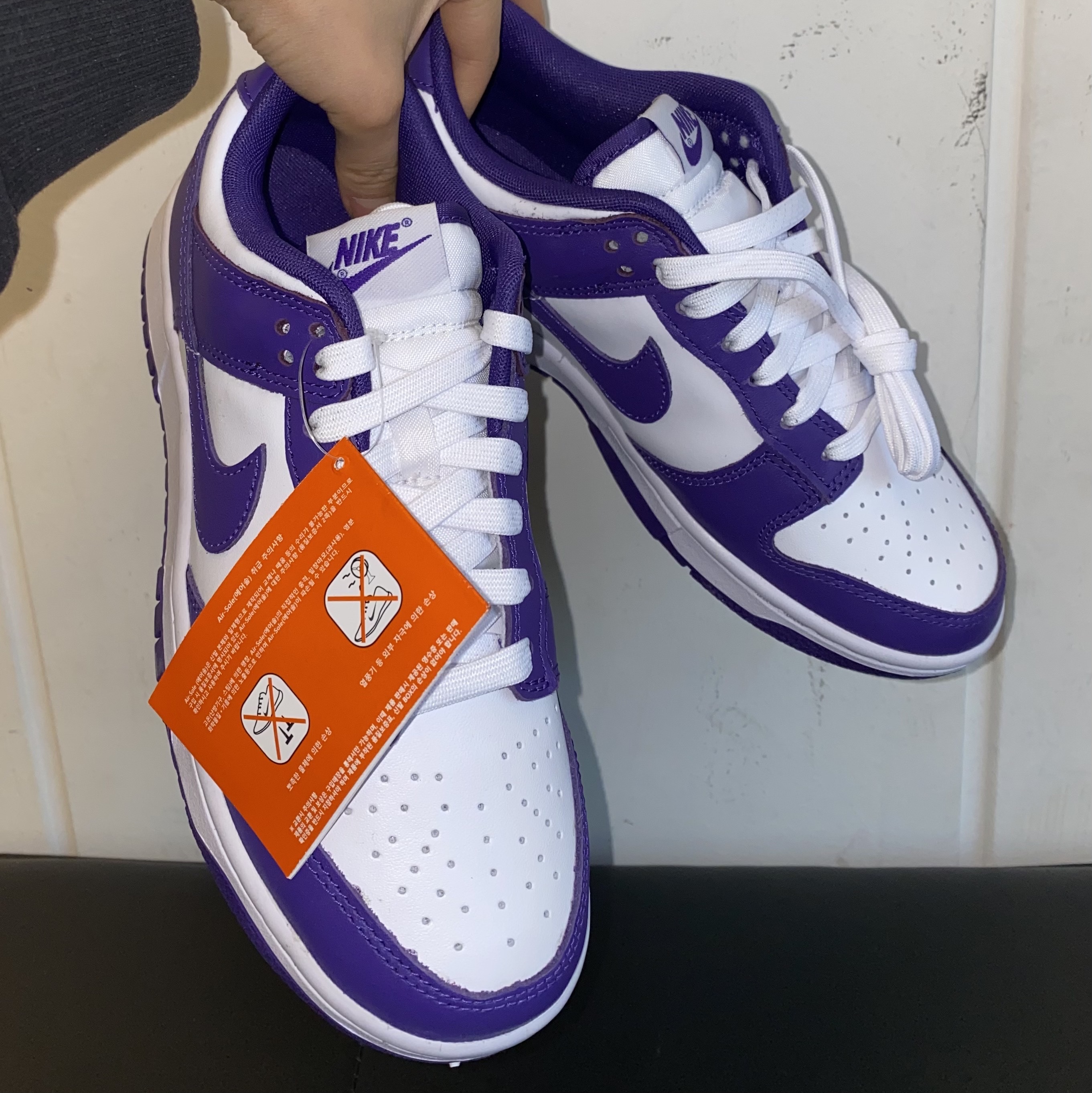 Nike Dunk Low Retro Championship Court Purple 착용 스타일