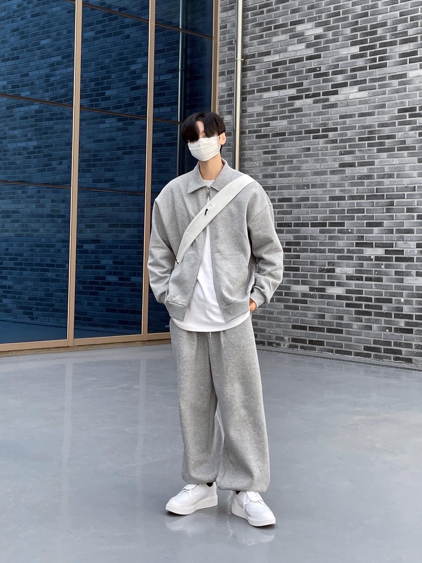 Nike x Peaceminusone Kwondo1 White 착용 스타일 - 3
