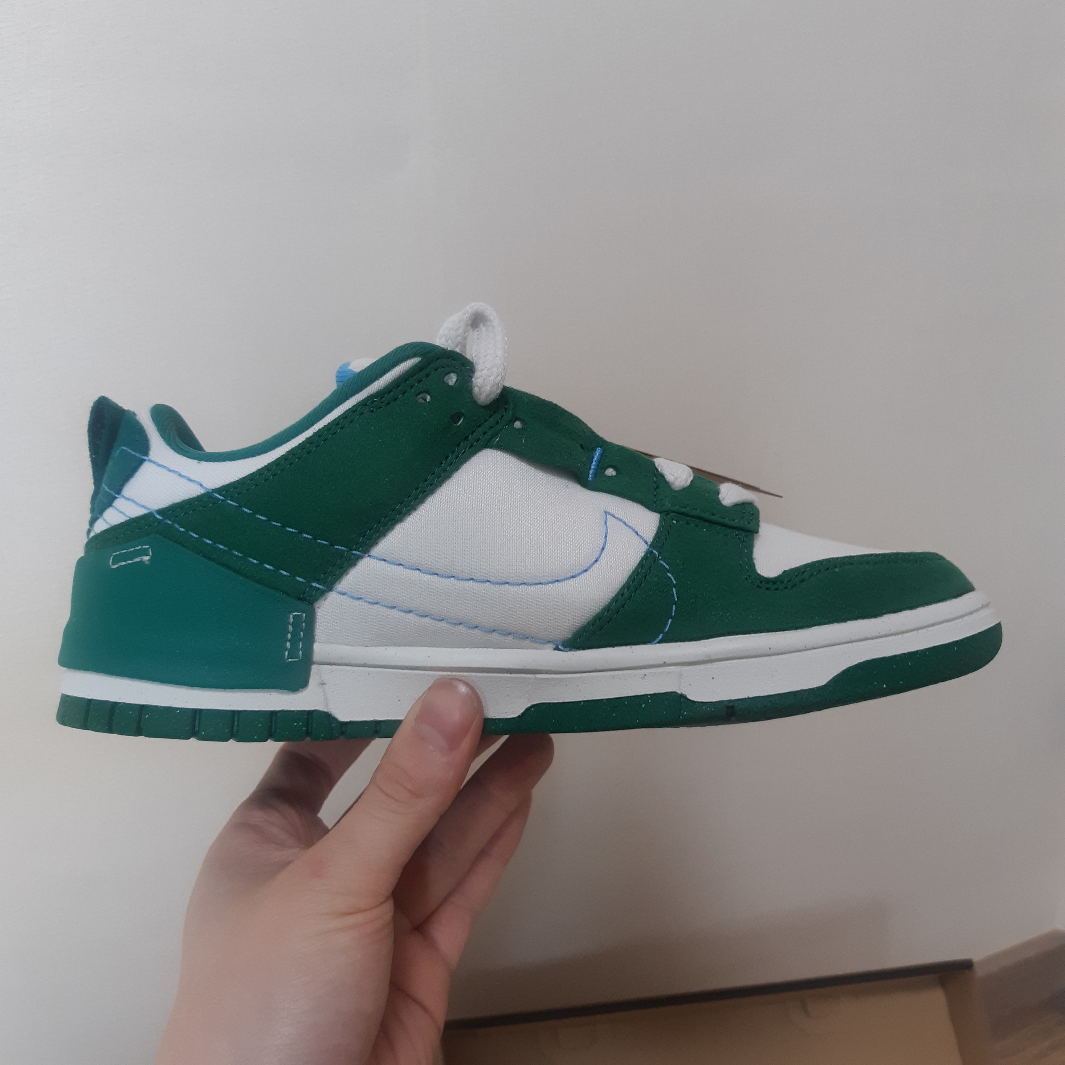 (W) Nike Dunk Low Disrupt 2 Phantom University Blue 착용 스타일
