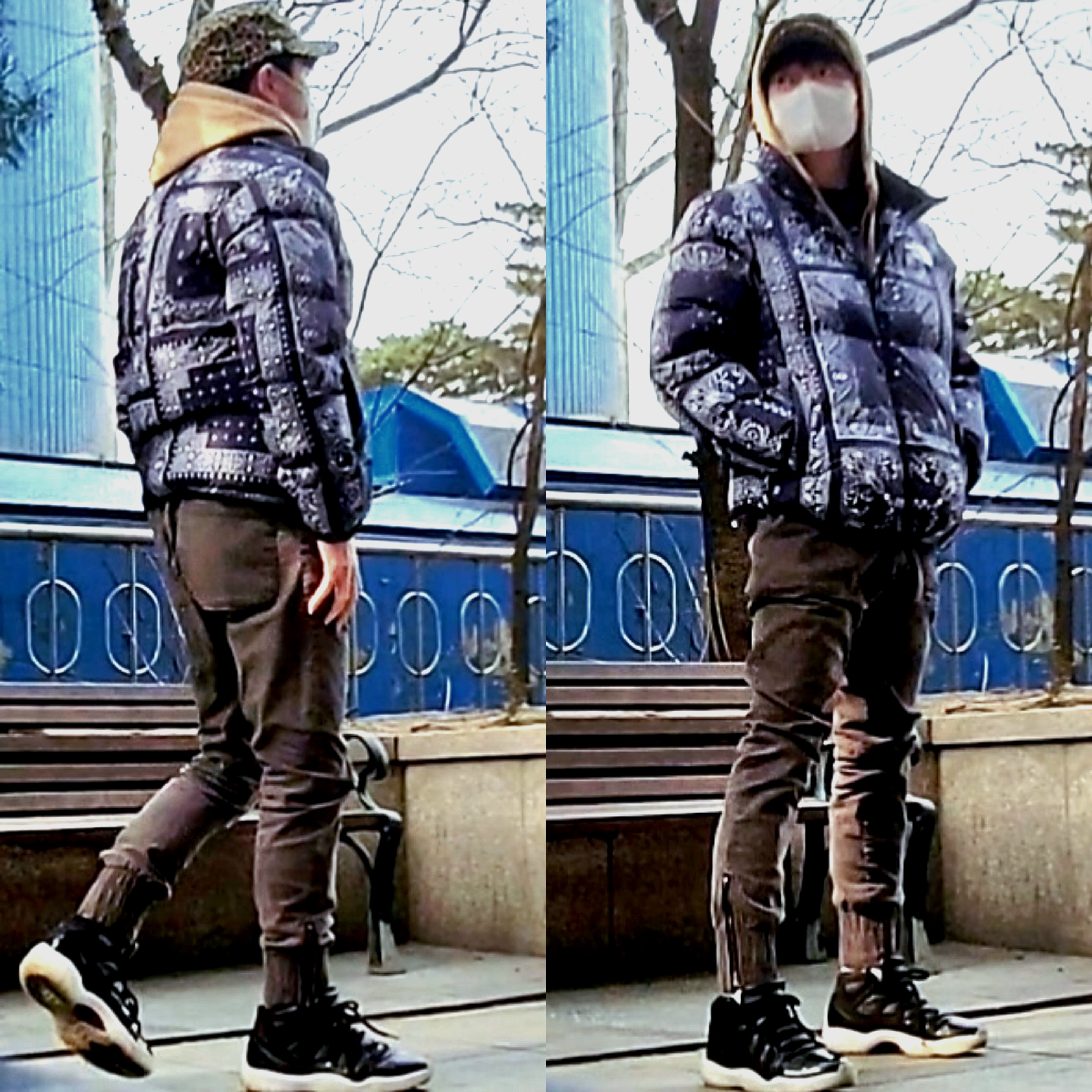 The North Face Aspen Air Jacket Dark Navy, Jordan 11 Retro 72-10 착용 스타일