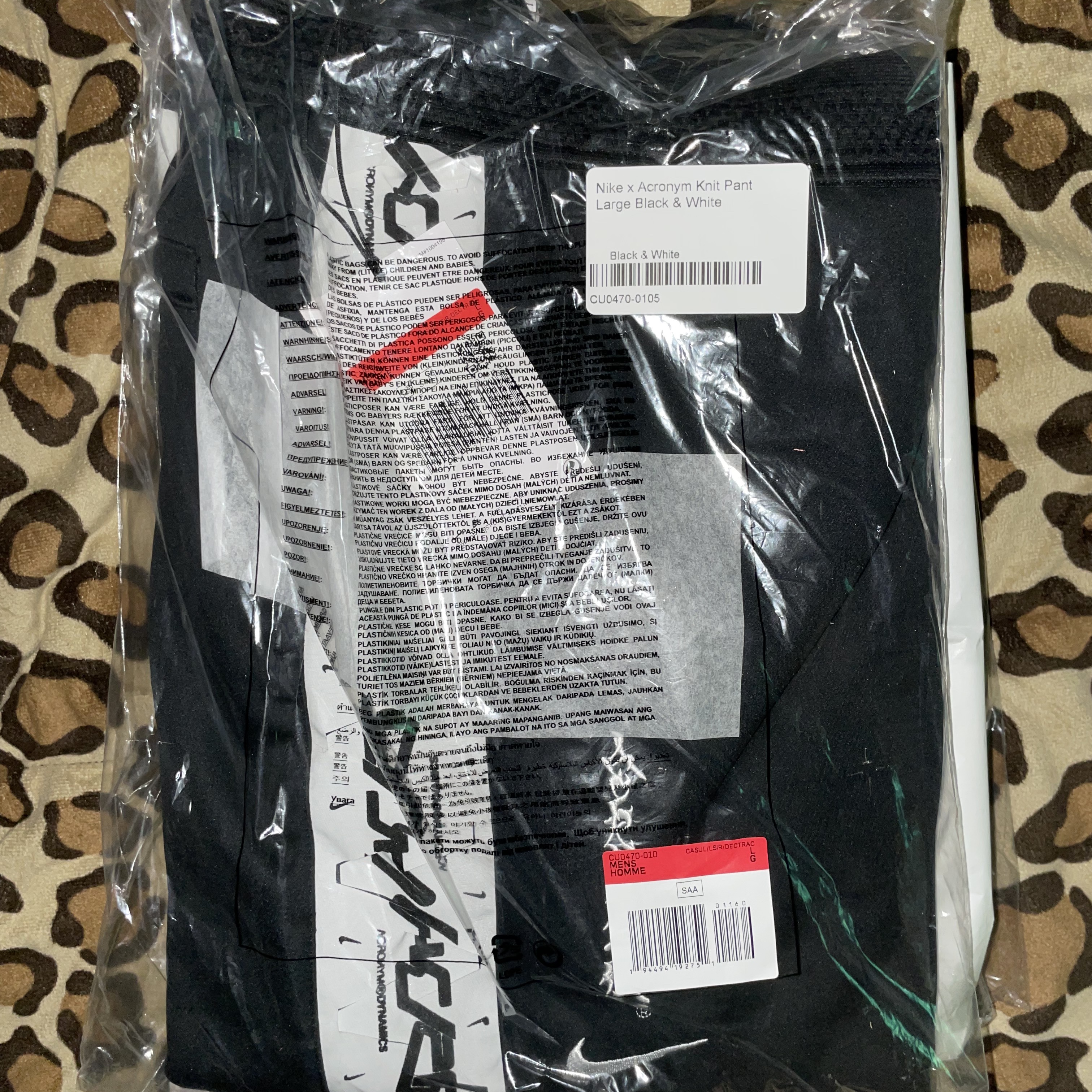 Nike x Acronym NRG Knit Pants Black - Asia 착용 스타일 - 1
