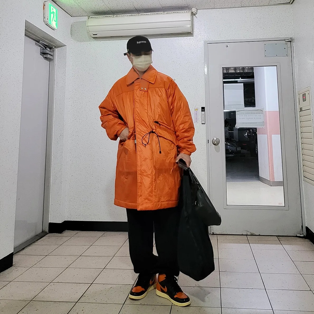 Jordan 1 Retro High Shattered Backboard 3.0, Supreme Military Camp Cap Black - 21SS 착용 스타일