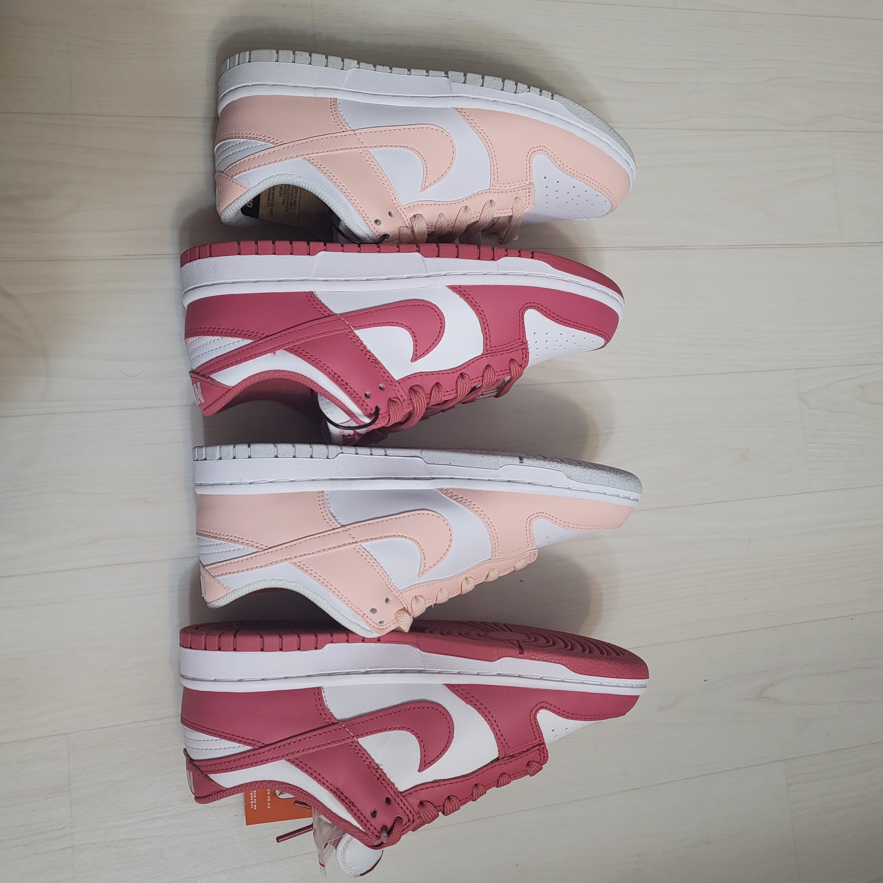 (W) Nike Dunk Low Next Nature Pale Coral, (W) Nike Dunk Low Archeo Pink 착용 스타일 - 2