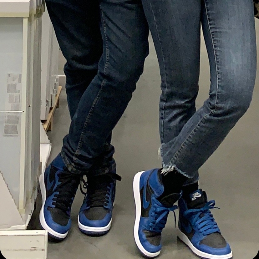 Jordan 1 Retro High OG Dark Marina Blue, (GS) Jordan 1 Retro High OG Dark Marina Blue 착용 스타일