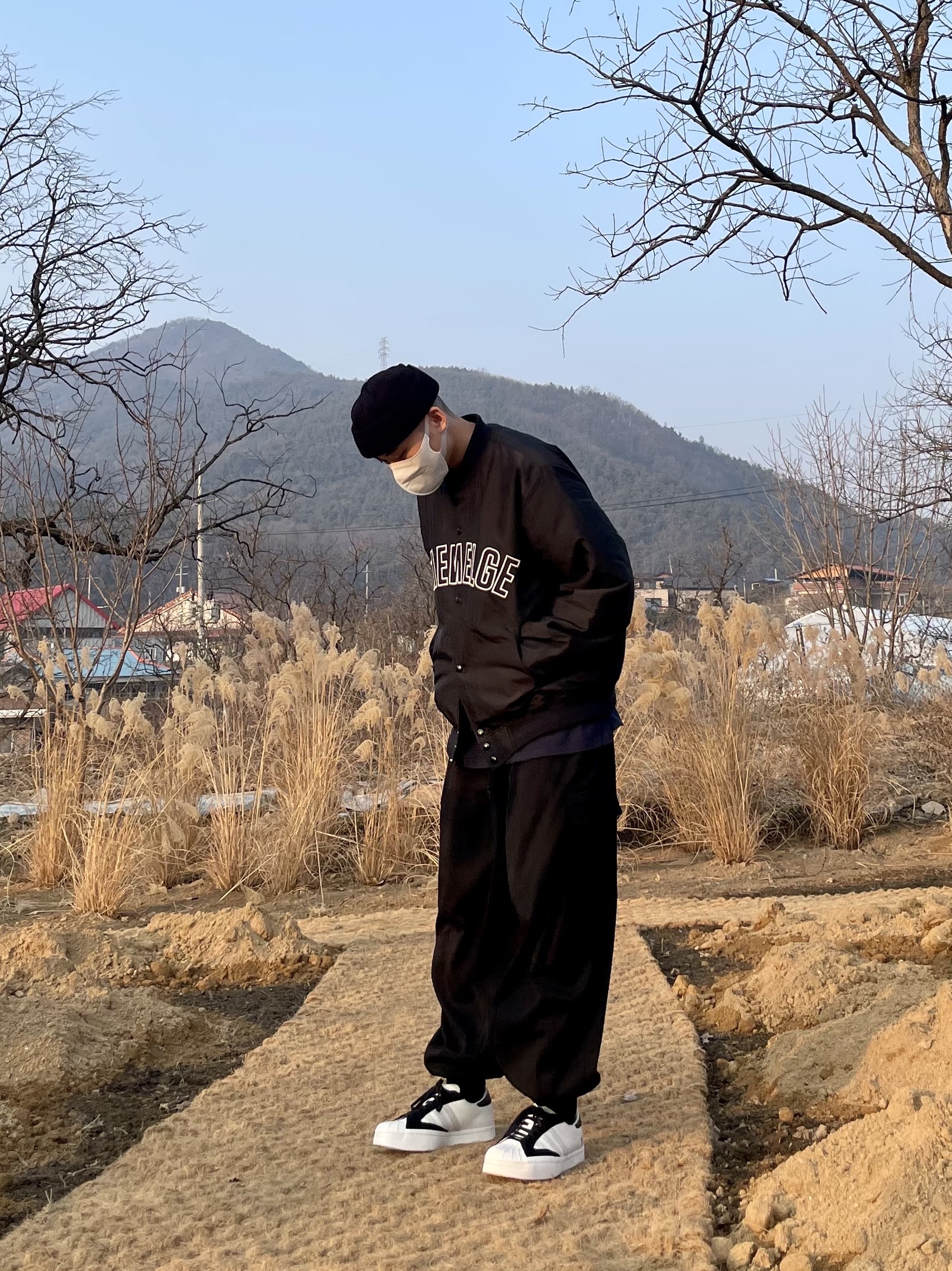 Y-3 Yohji Star White 착용 스타일
