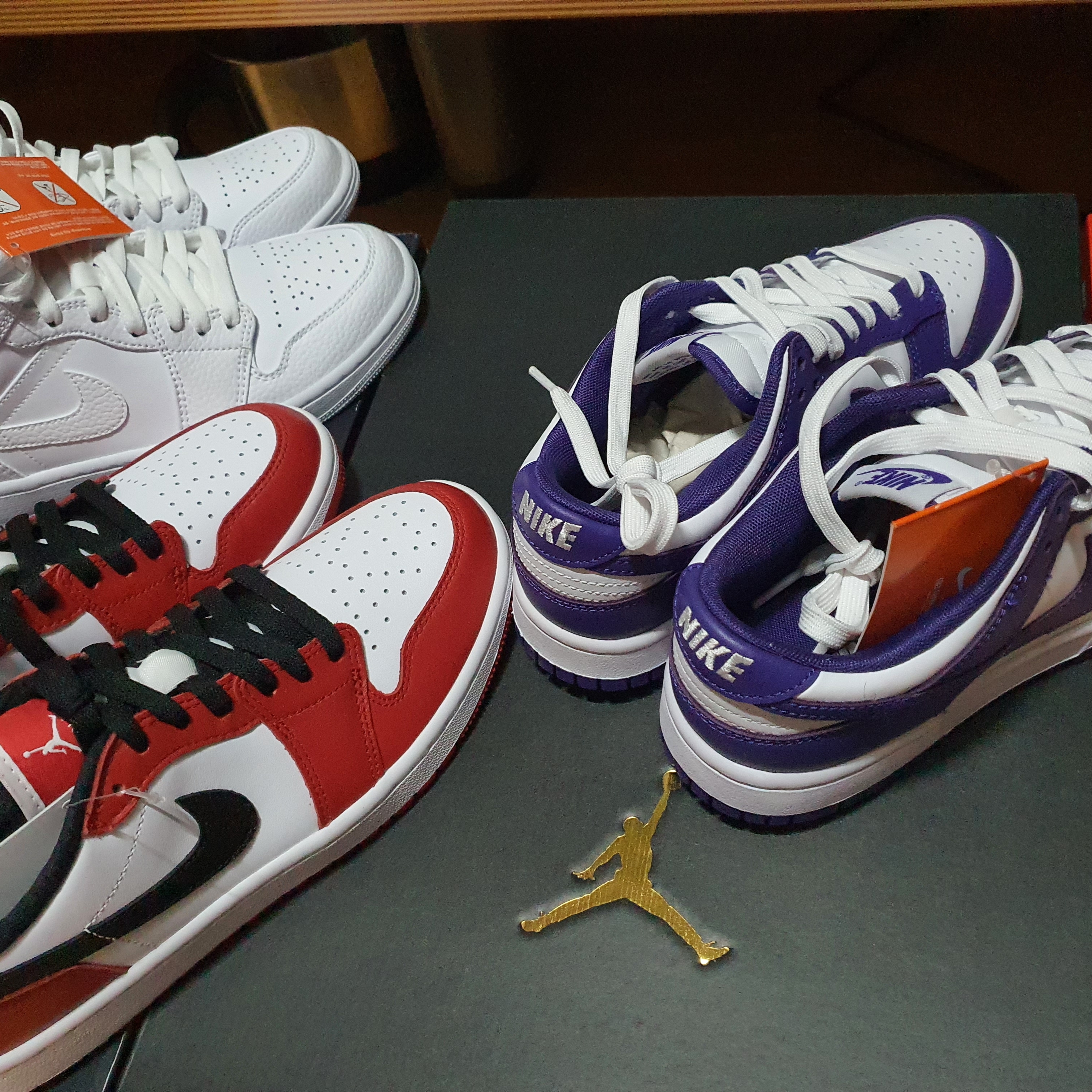 Nike Dunk Low Retro Championship Court Purple 착용 스타일 - 1