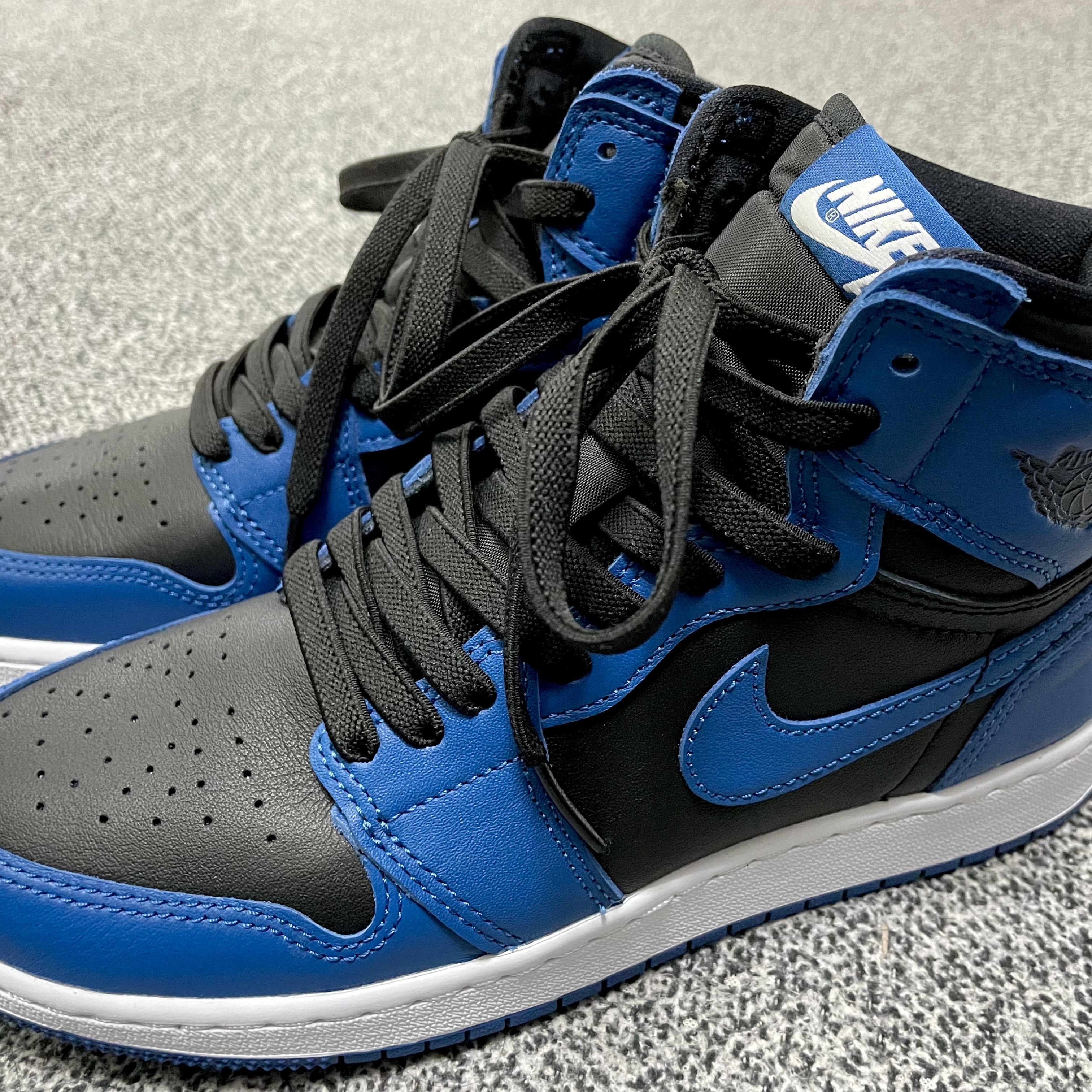 (GS) Jordan 1 Retro High OG Dark Marina Blue, Jordan 1 Retro High OG Dark Marina Blue 착용 스타일 - 3