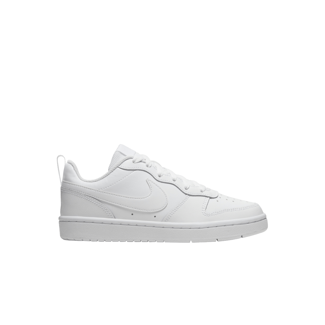 (GS) 나이키 코트 버로우 로우 2 트리플 화이트((GS) Nike Court Borough Low 2 Triple White)