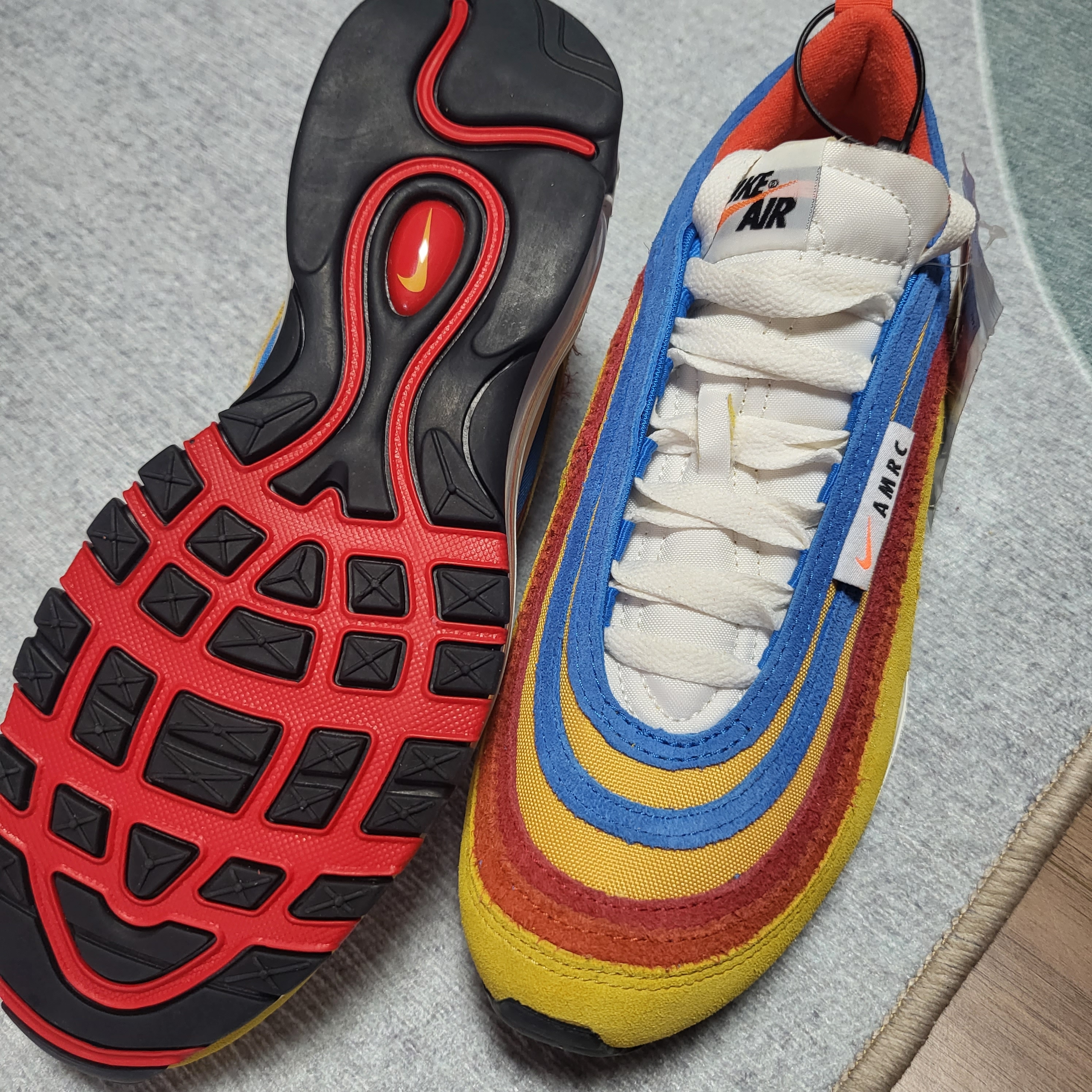 Nike Air Max 97 SE Air Max Running Club Pollen Orange 착용 스타일 - 3