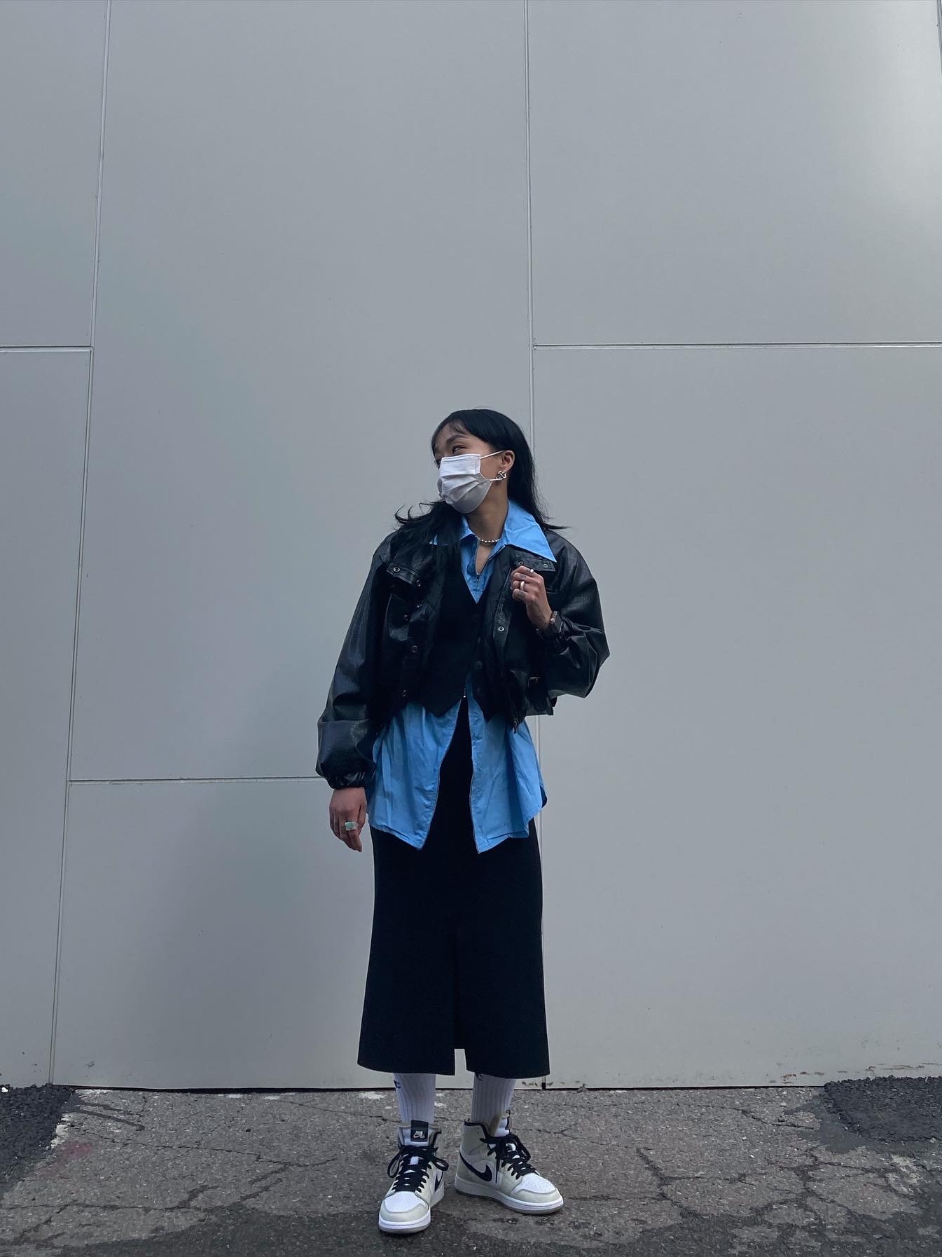 (W) Jordan 1 Zoom Air CMFT Light Bone 착용 스타일 - 1