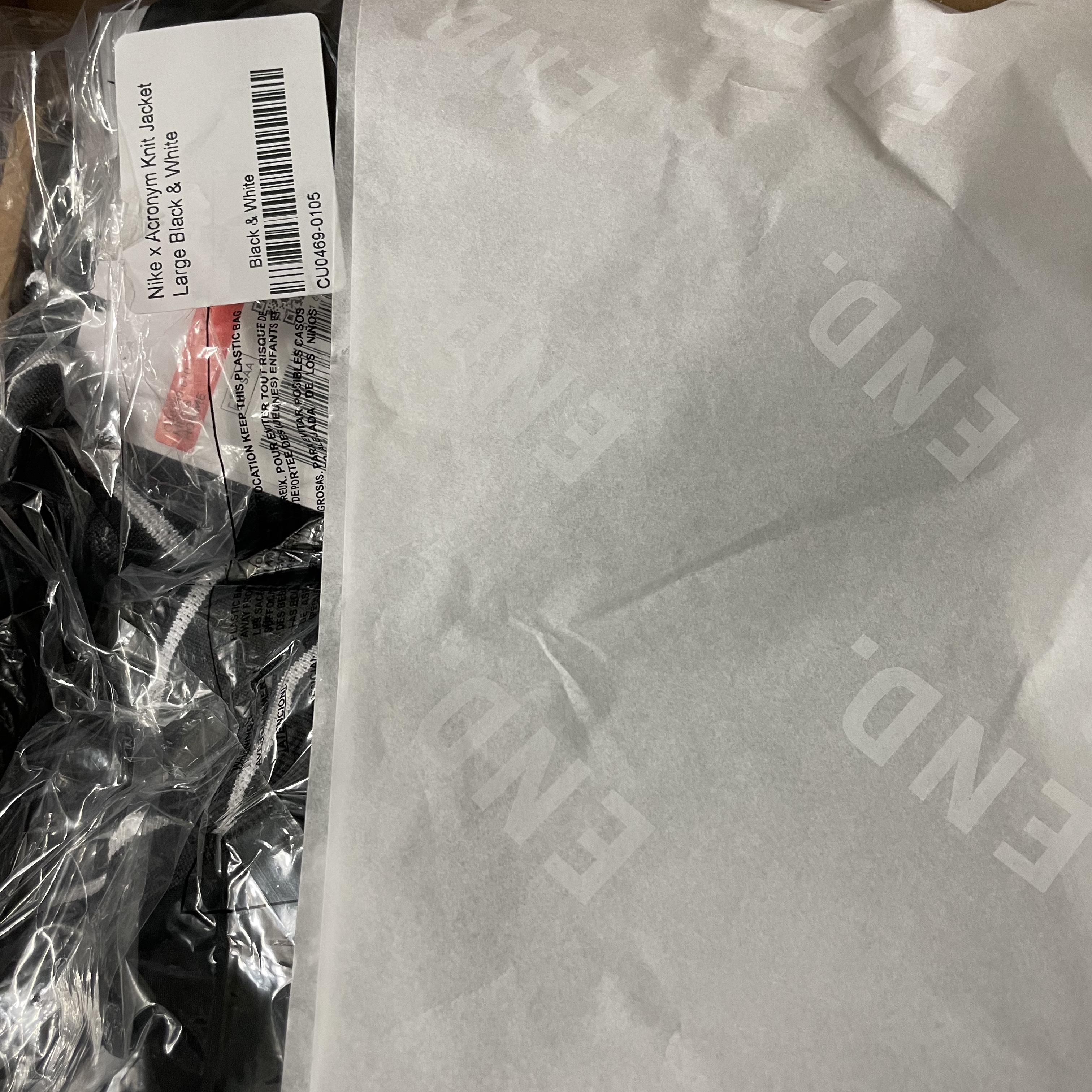 Nike x Acronym NRG Knit Jacket Black - US/EU 착용 스타일 - 2