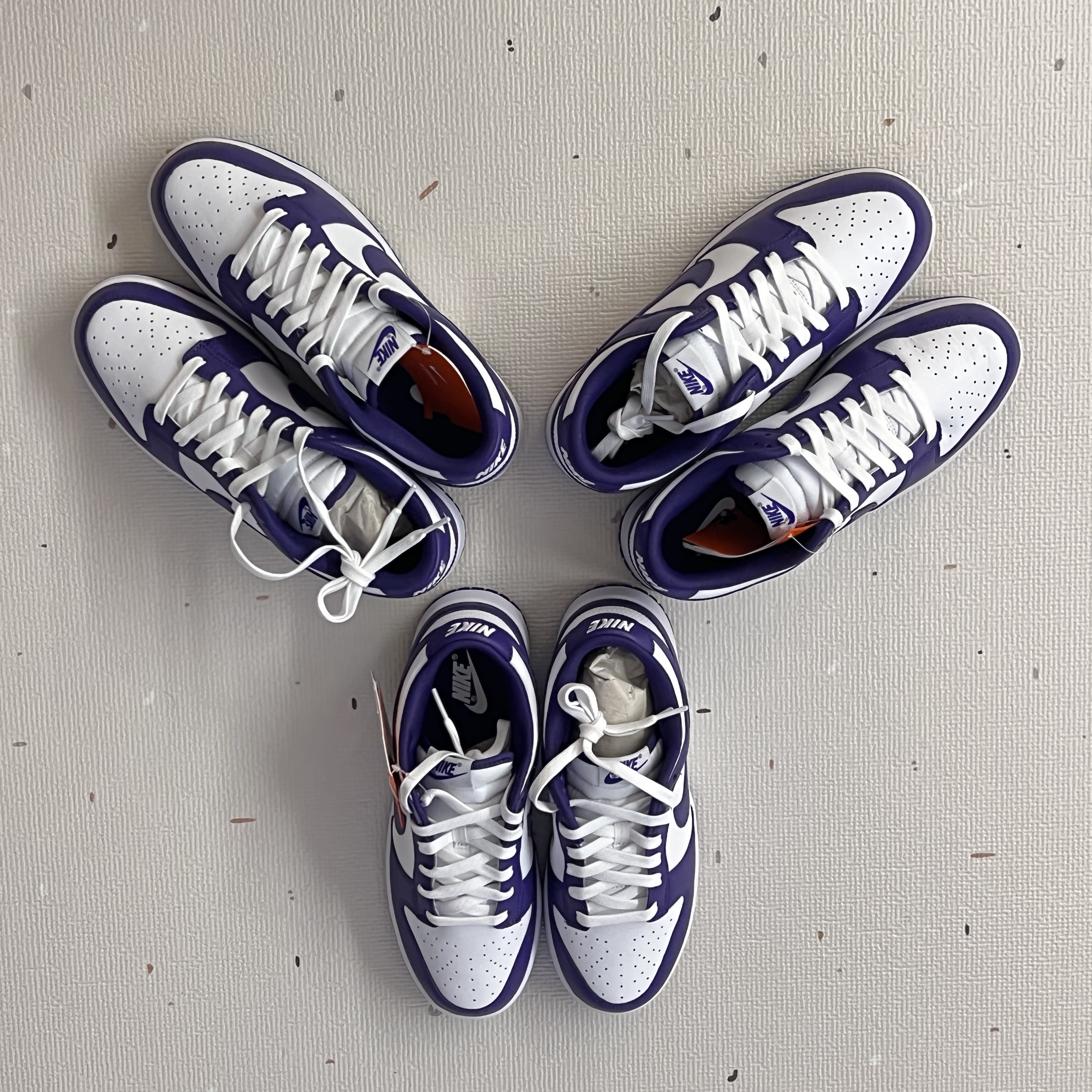 Nike Dunk Low Retro Championship Court Purple 착용 스타일