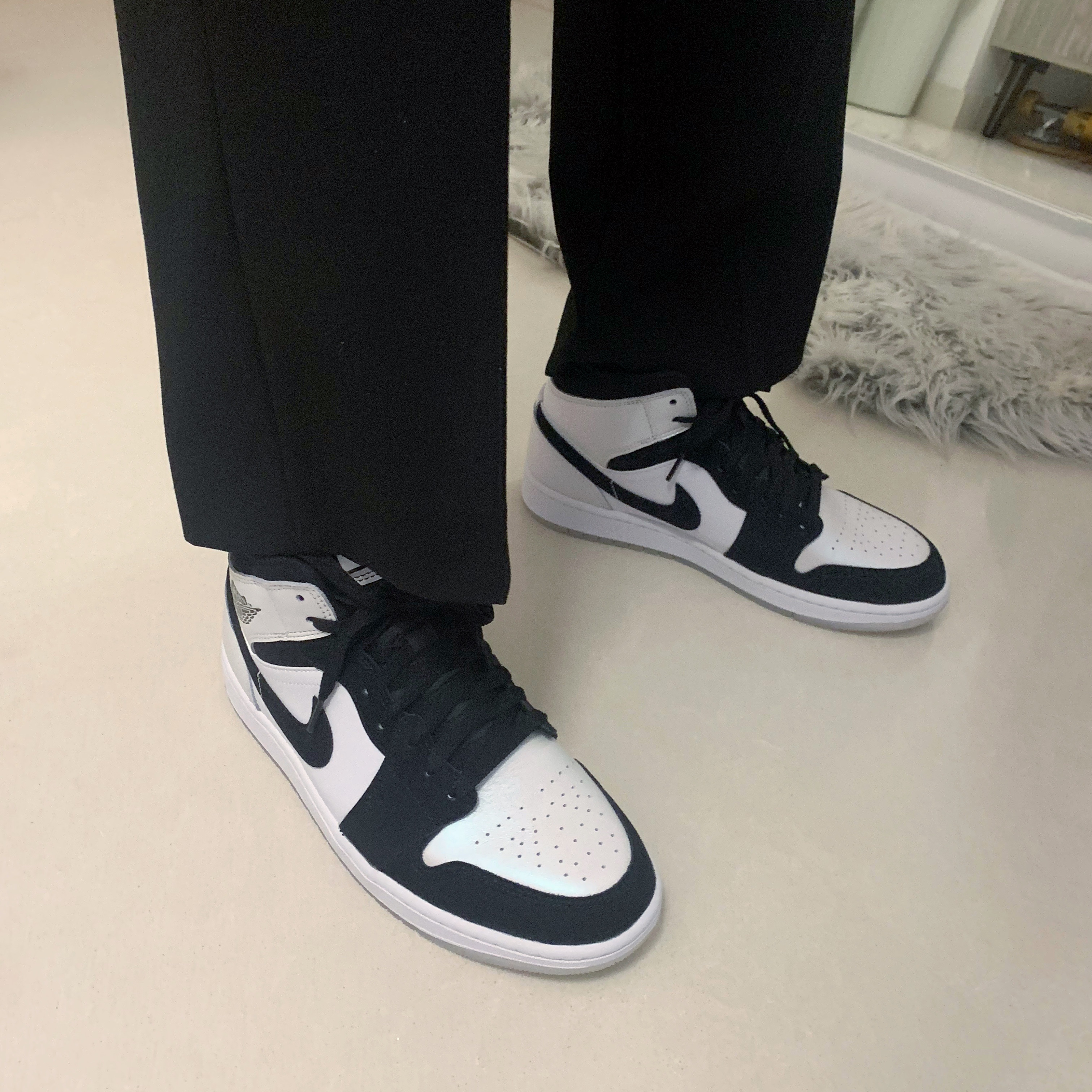 Jordan 1 Mid SE Diamond 착용 스타일 - 3