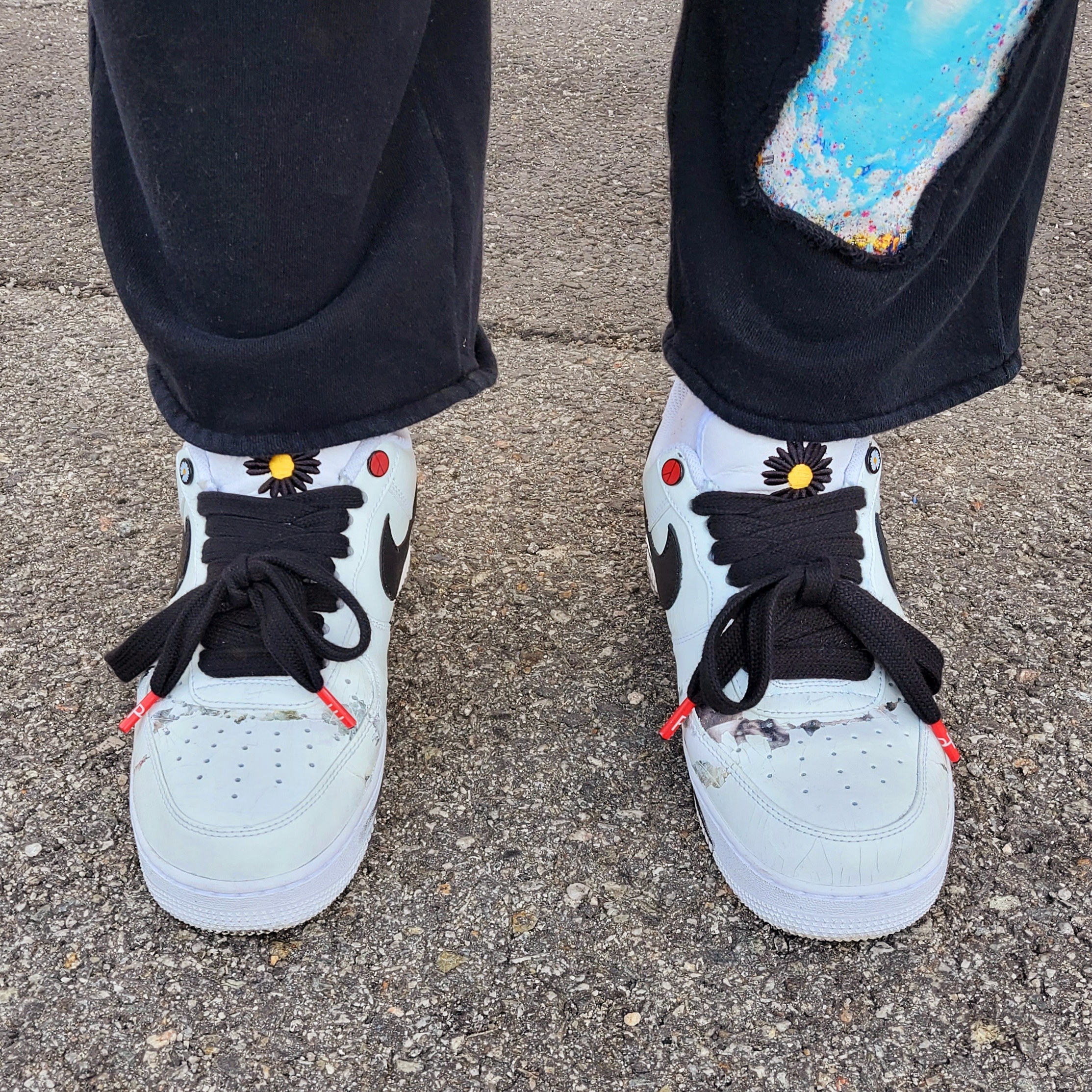 Nike x Peaceminusone Air Force 1 Low Para-Noise 2.0 착용 스타일 - 2