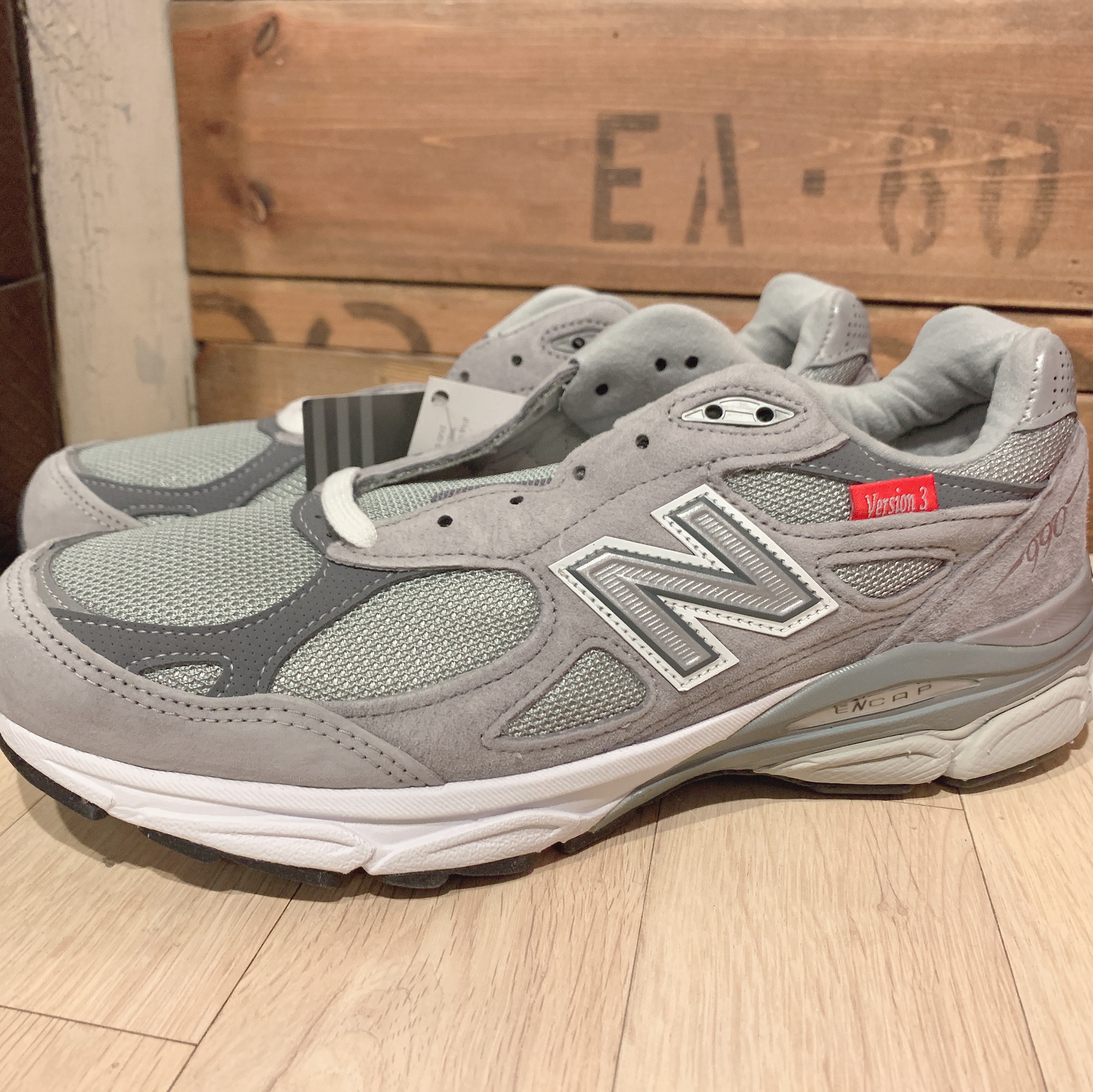 New Balance 990vs3 Made in USA Grey - D Standard 착용 스타일 - 4