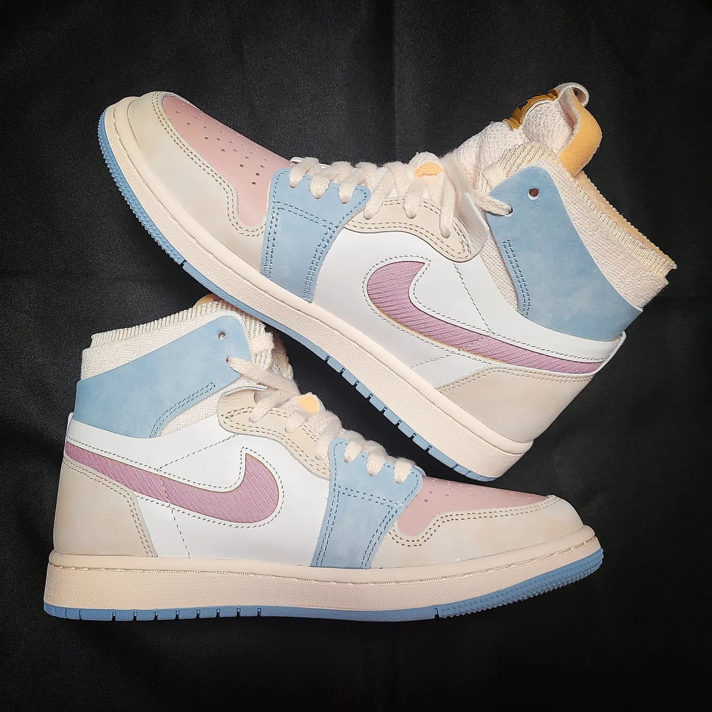 (W) Jordan 1 Zoom Air CMFT Pink Oxford Plum Fog 착용 스타일 - 2