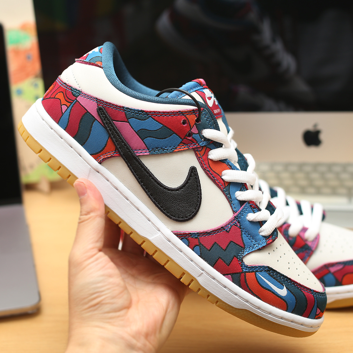 Nike x Parra SB Dunk Low Pro Abstract Art 착용 스타일 - 1