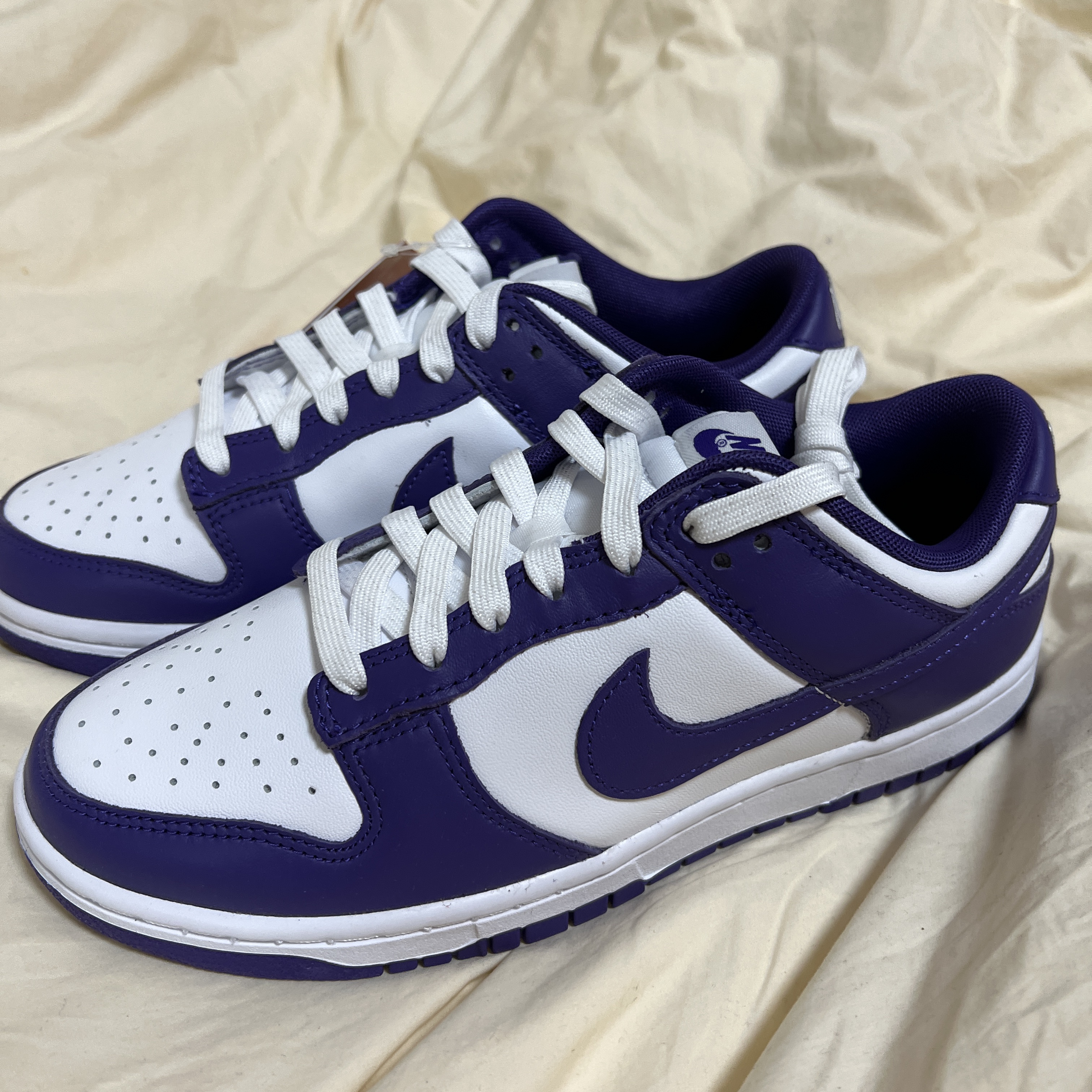 Nike Dunk Low Retro Championship Court Purple 착용 스타일 - 1