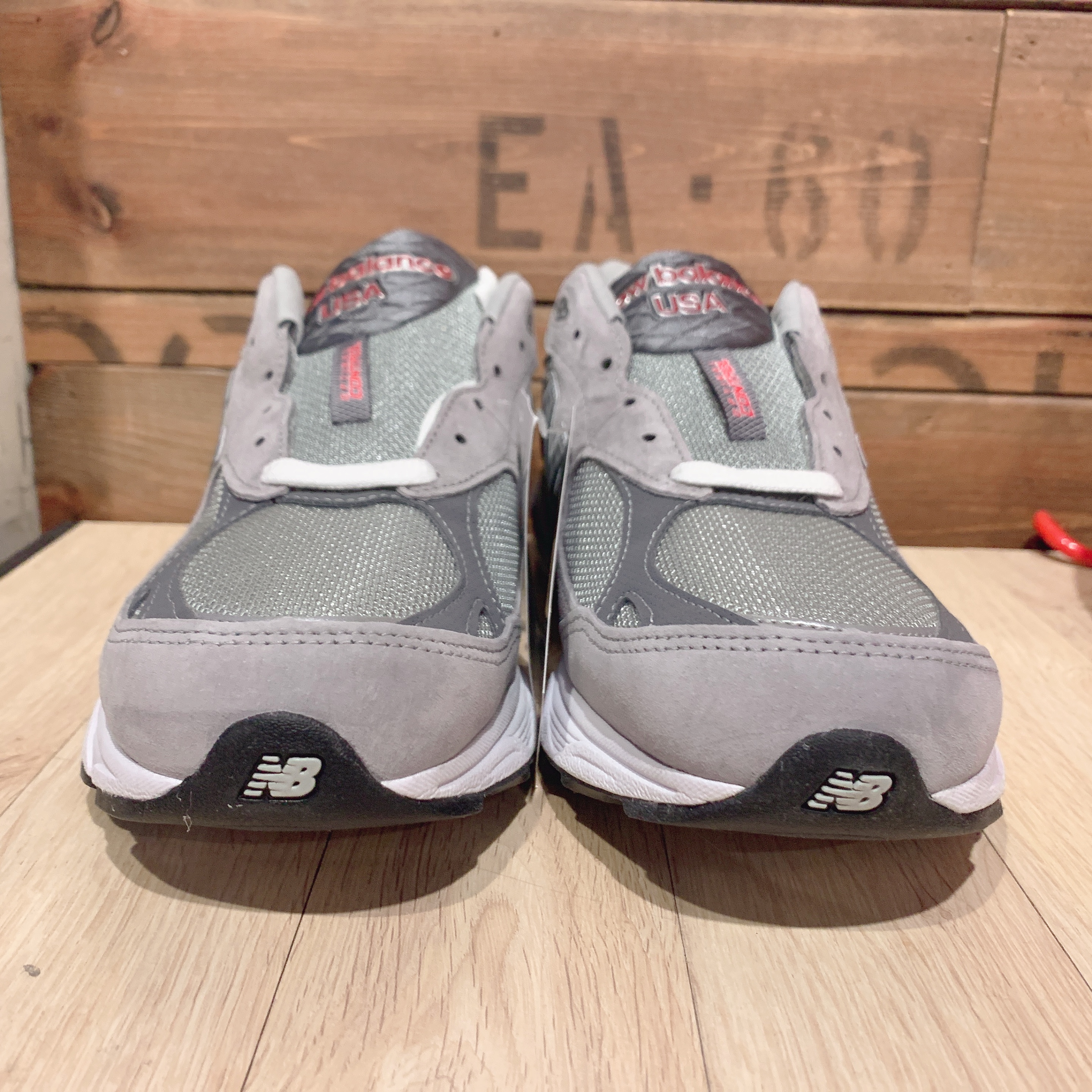 New Balance 990vs3 Made in USA Grey - D Standard 착용 스타일 - 3