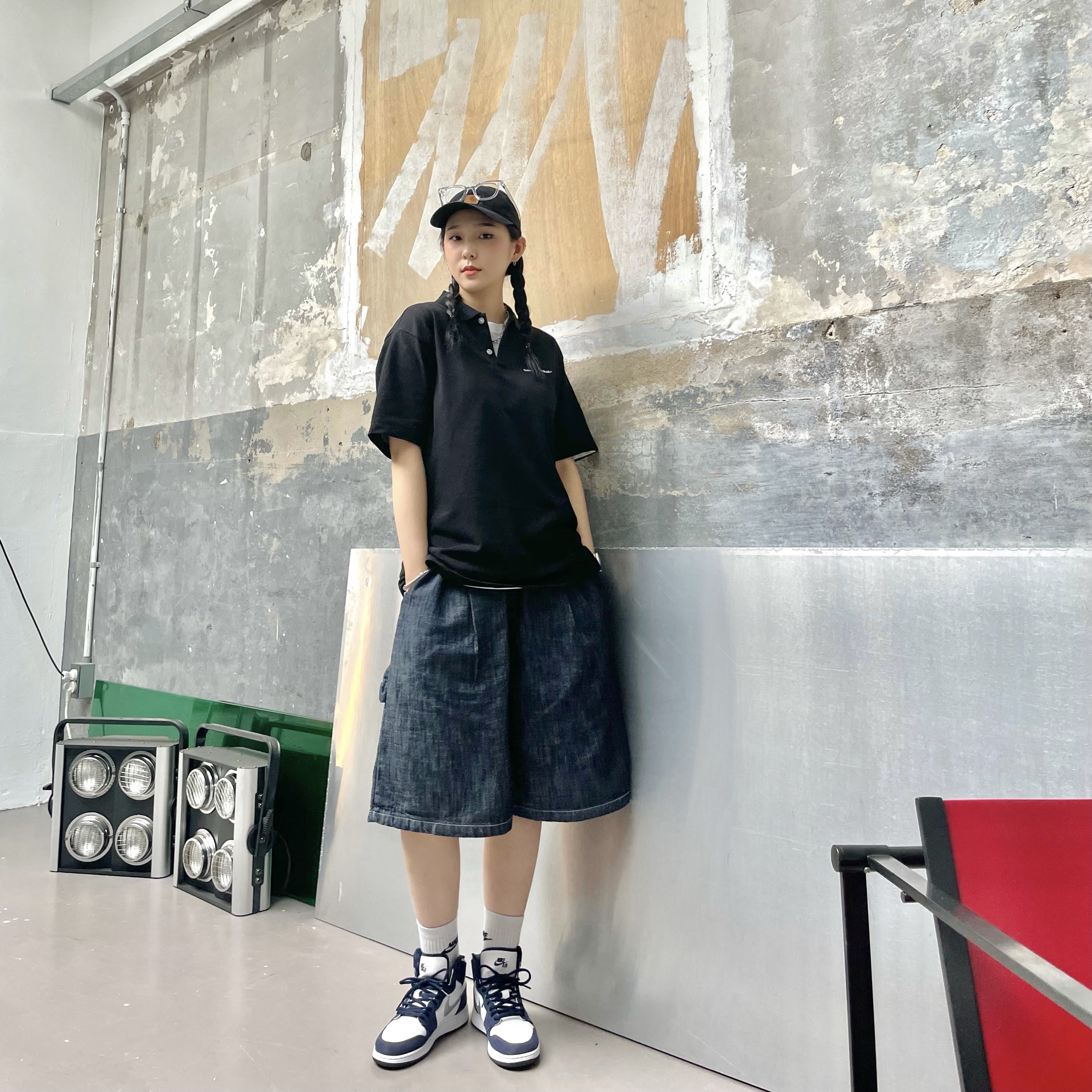 (GS) Jordan 1 Retro High OG CO.JP Midnight Navy 착용 스타일 - 4