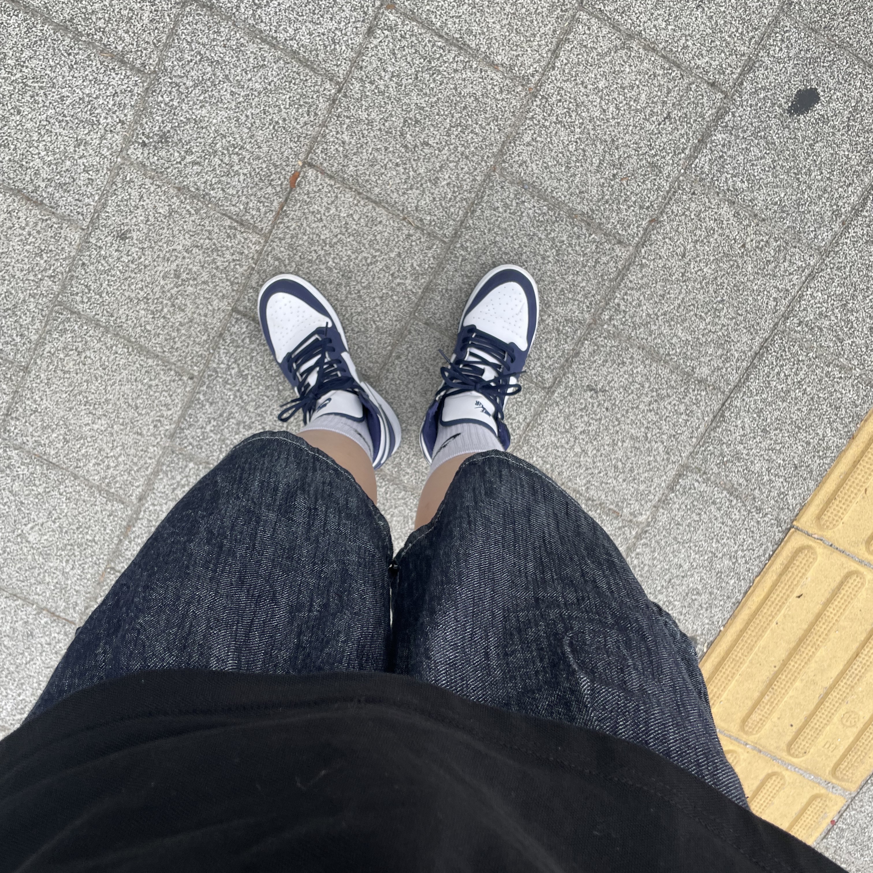 (GS) Jordan 1 Retro High OG CO.JP Midnight Navy 착용 스타일 - 3