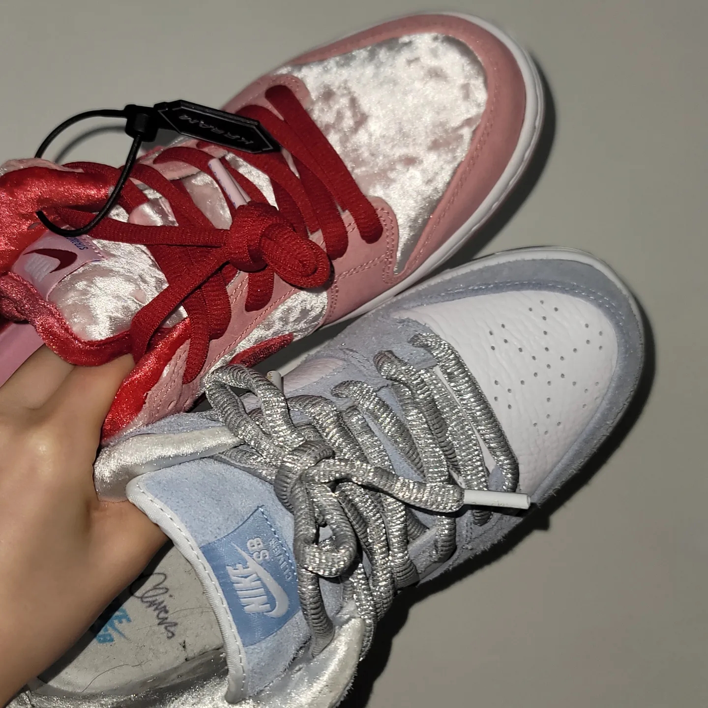 Nike x Sean Cliver SB Dunk Low Holiday Special, Nike x StrangeLove SB Dunk Low Pink (Regular Box) 착용 스타일 - 4
