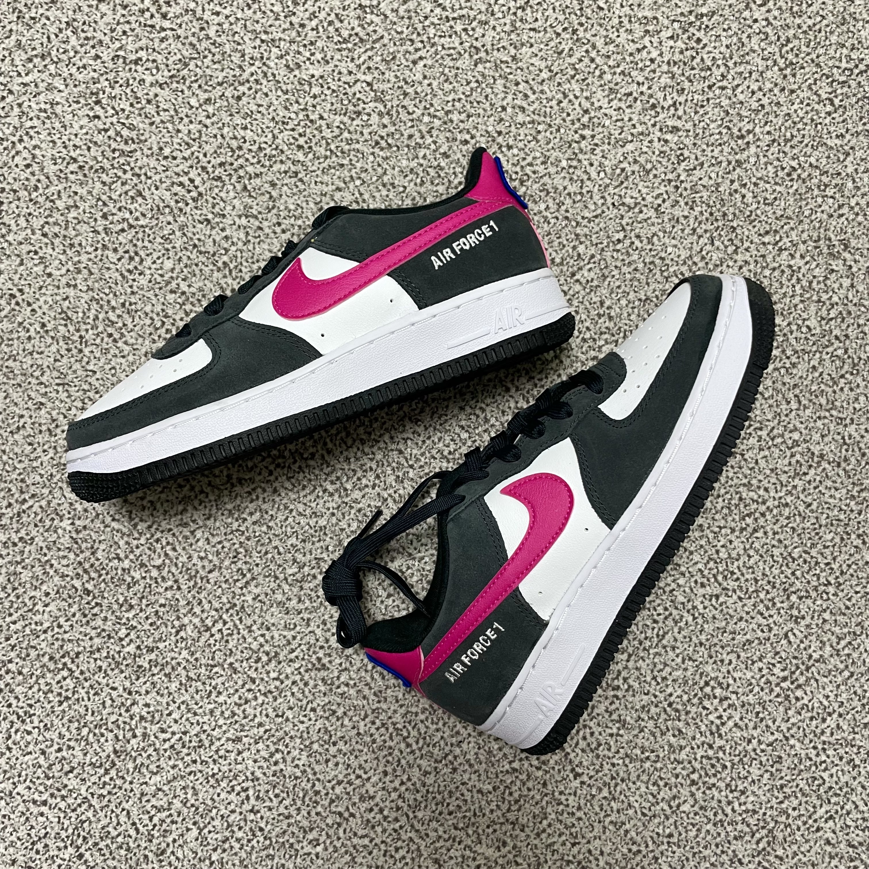 (GS) Nike Air Force 1 LV8 Athletic Club Black Pink Prime 착용 스타일