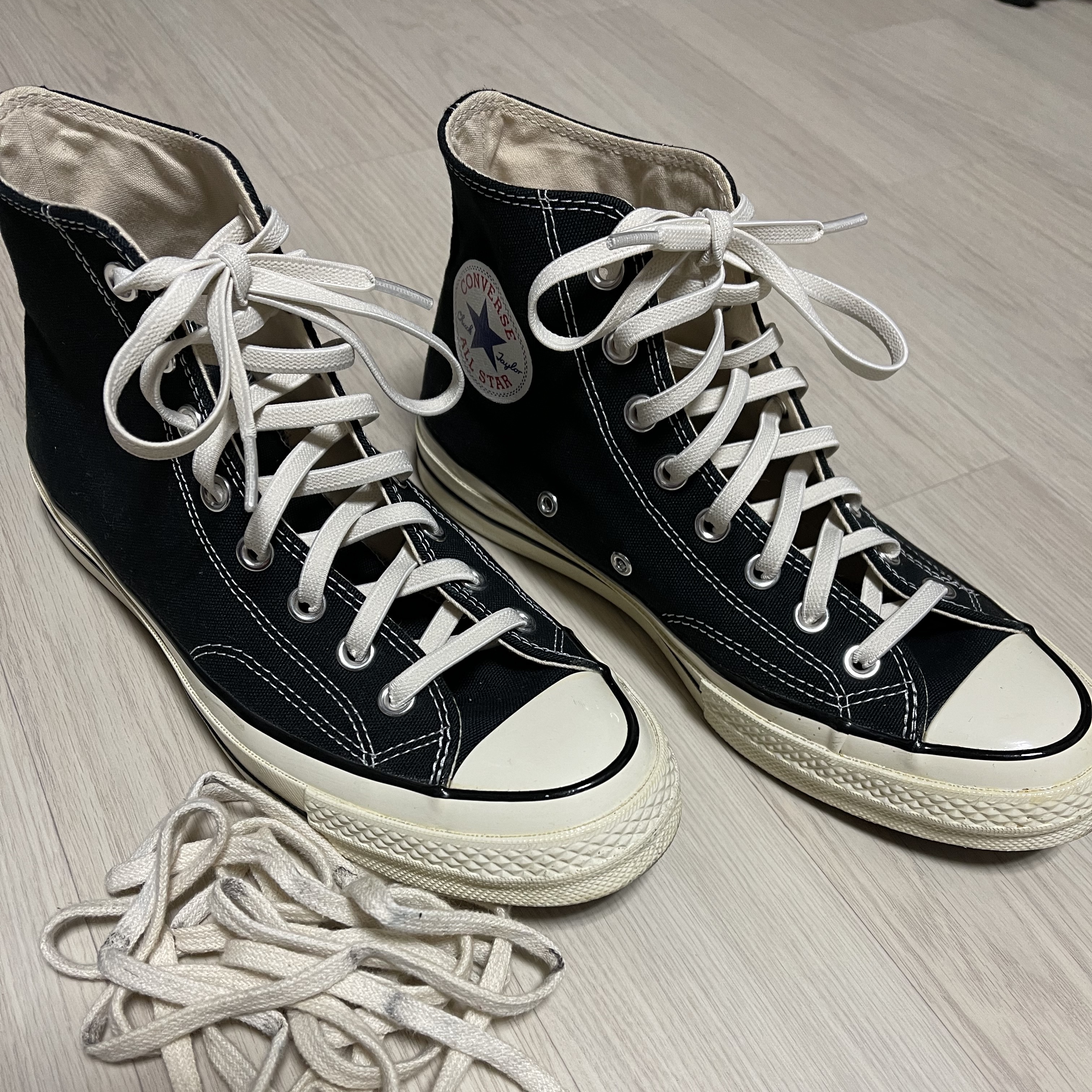 Converse Chuck 70 Hi Black 착용 스타일