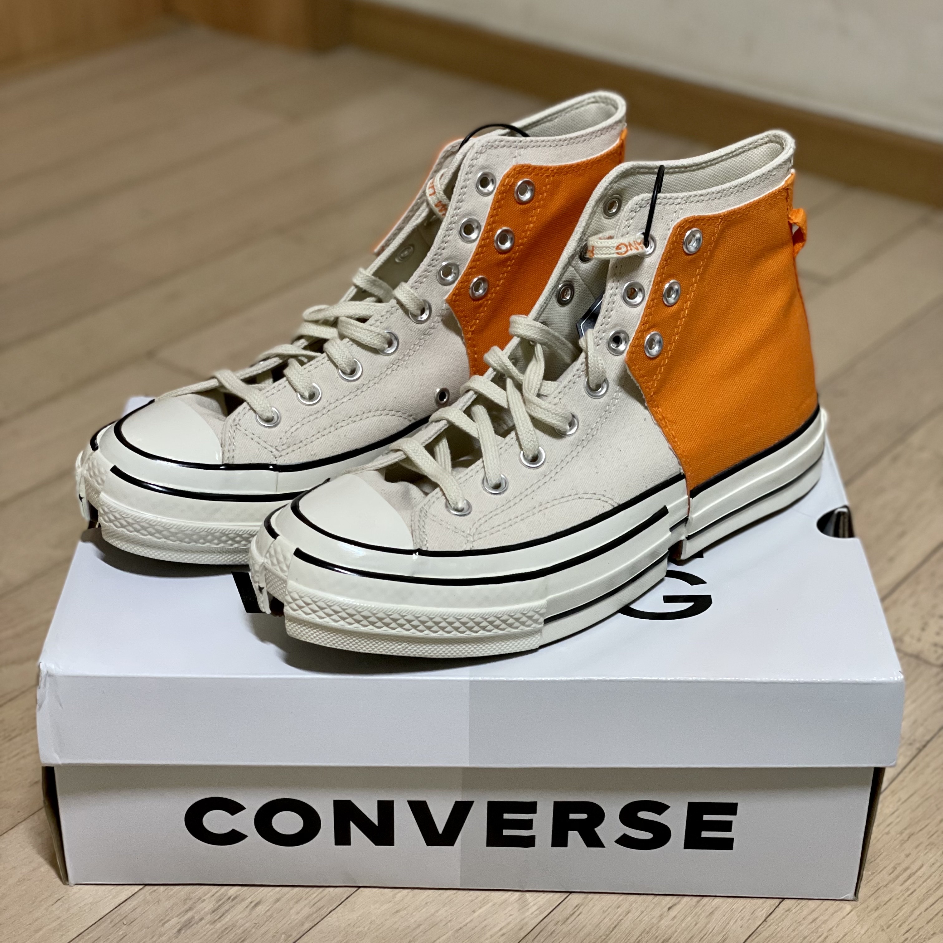 Converse x Feng Chen Wang Chuck 70 2-in-1 Persimmon Orange 착용 스타일 - 2