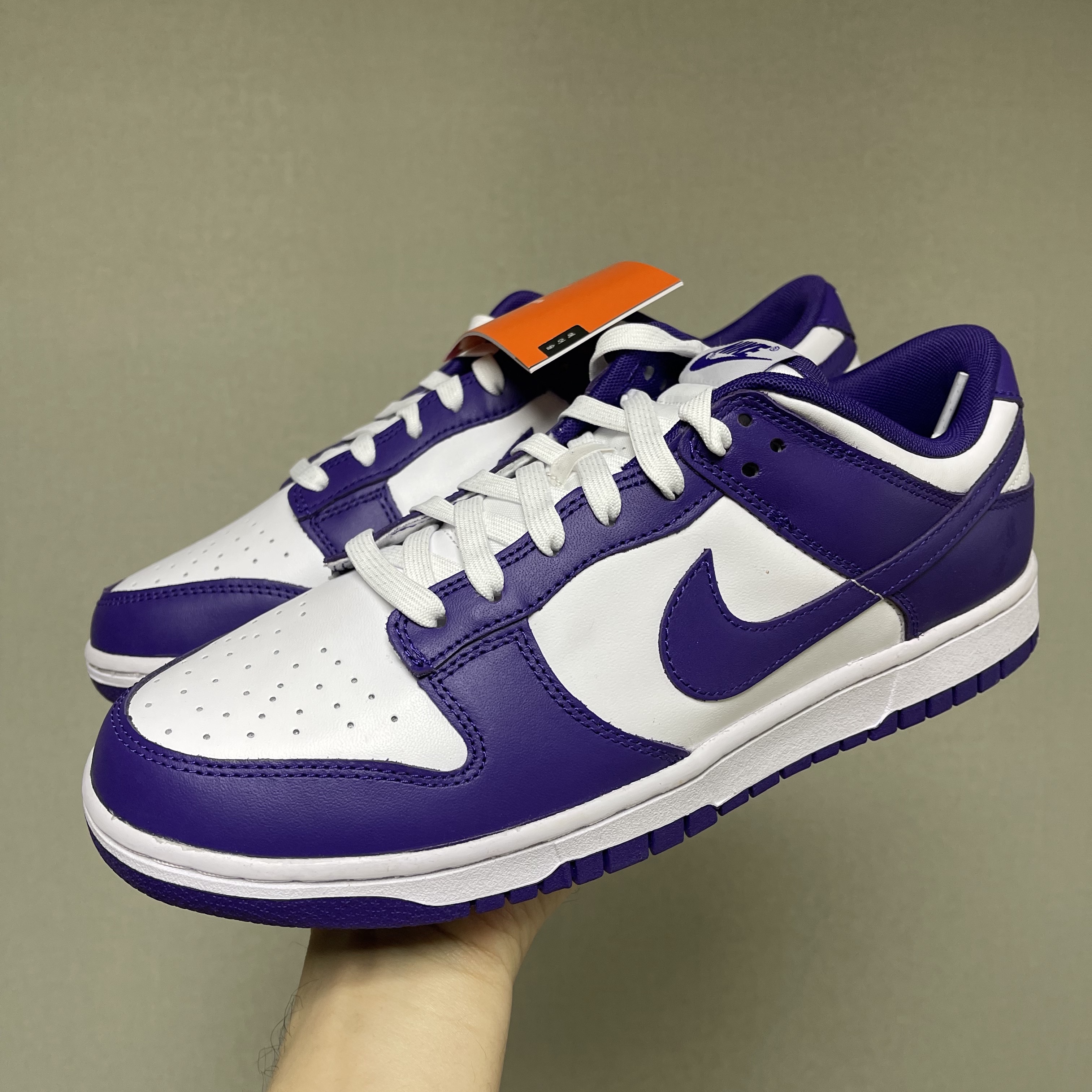 Nike Dunk Low Retro Championship Court Purple 착용 스타일 - 4