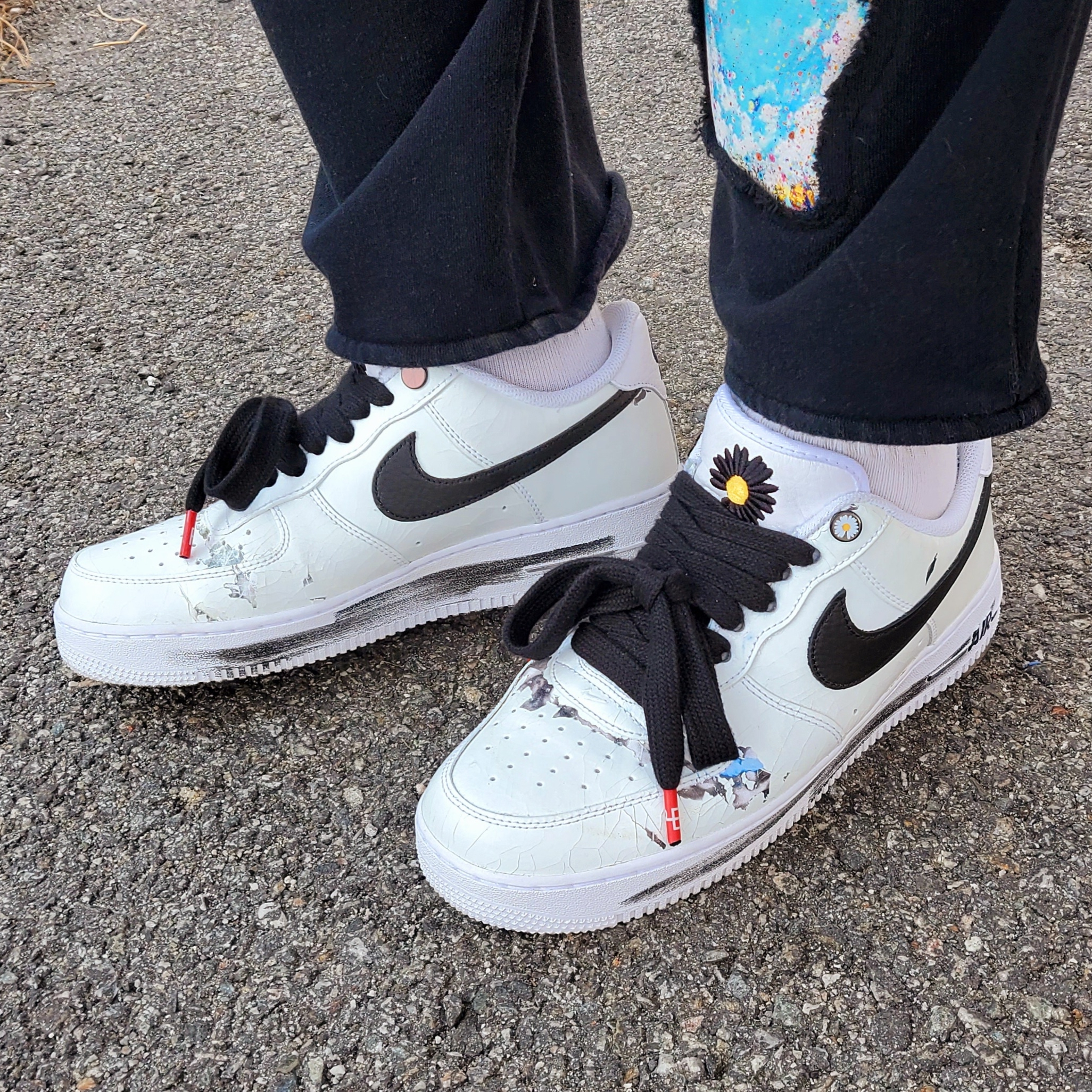 Nike x Peaceminusone Air Force 1 Low Para-Noise 2.0 착용 스타일 - 4