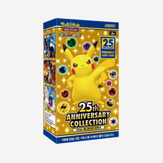 포켓몬 카드 게임 소드&실드 확장팩 25주년 기념 컬렉션 박스 (16팩)