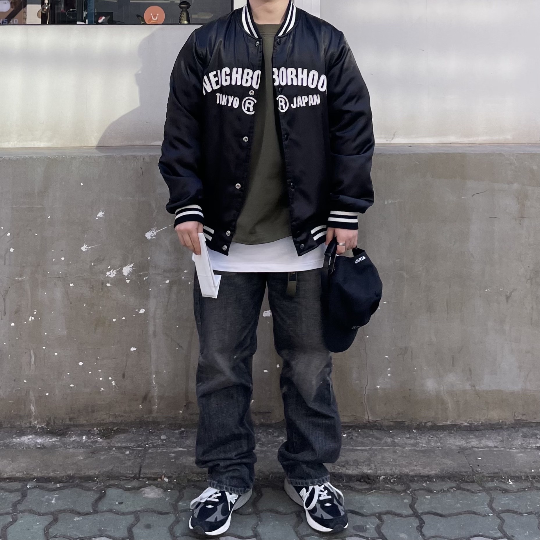 (W) New Balance 993 Made in USA Black - B Standard 착용 스타일