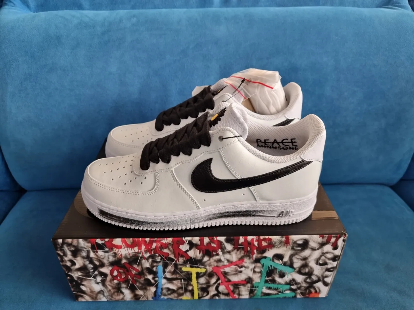 Nike x Peaceminusone Air Force 1 Low Para-Noise 2.0 착용 스타일 - 1