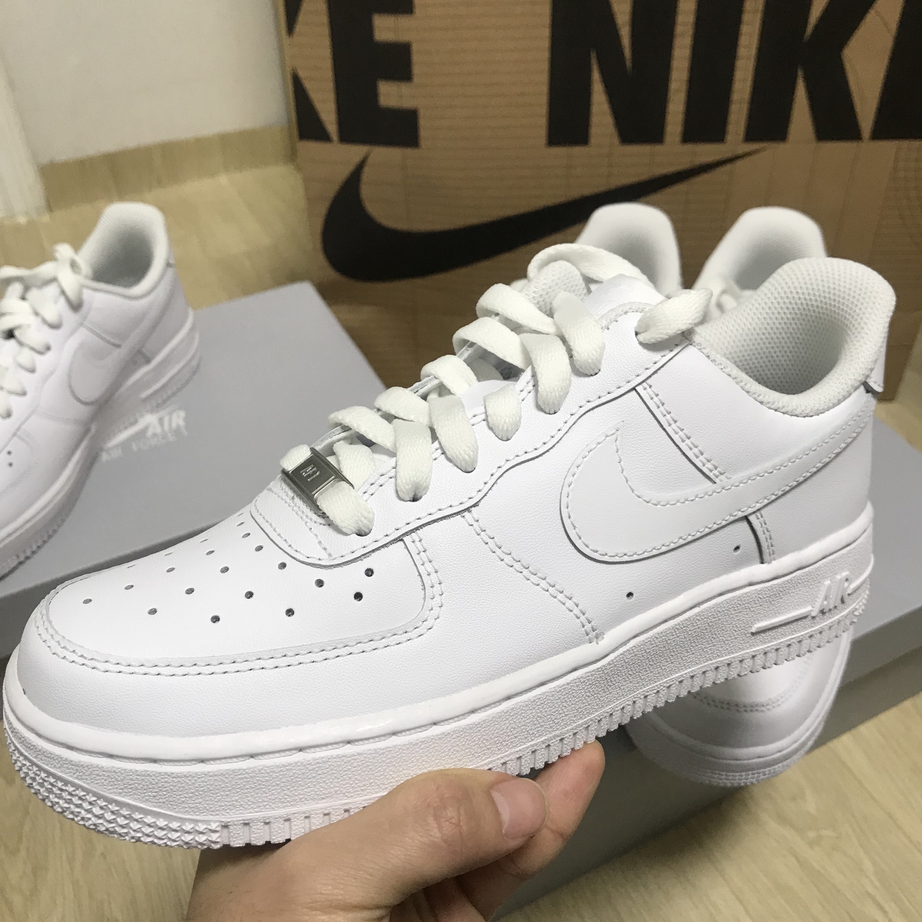 Nike Air Force 1 '07 Low White, (W) Nike Air Force 1 '07 Low White 착용 스타일 - 3