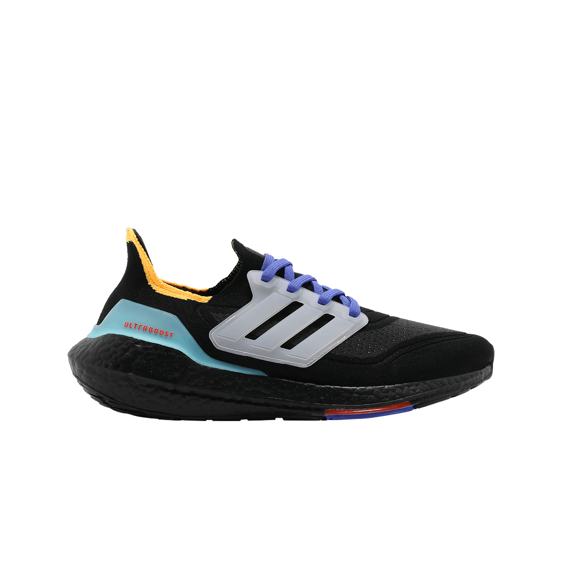 S23870 Adidas Ultraboost 21 Black Pulse Aqua