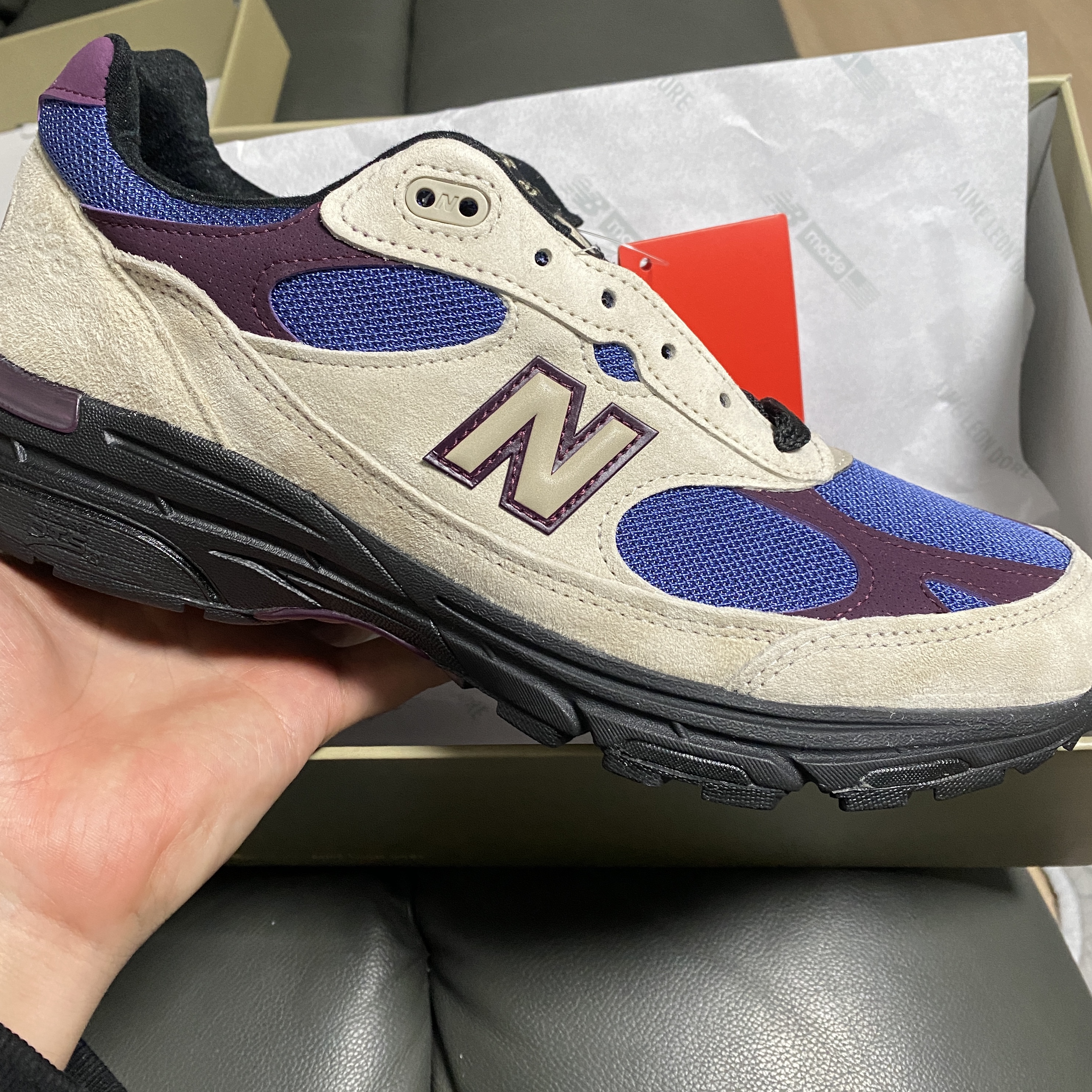 New Balance x Aime Leon Dore 993 Made in USA Taupe 착용 스타일